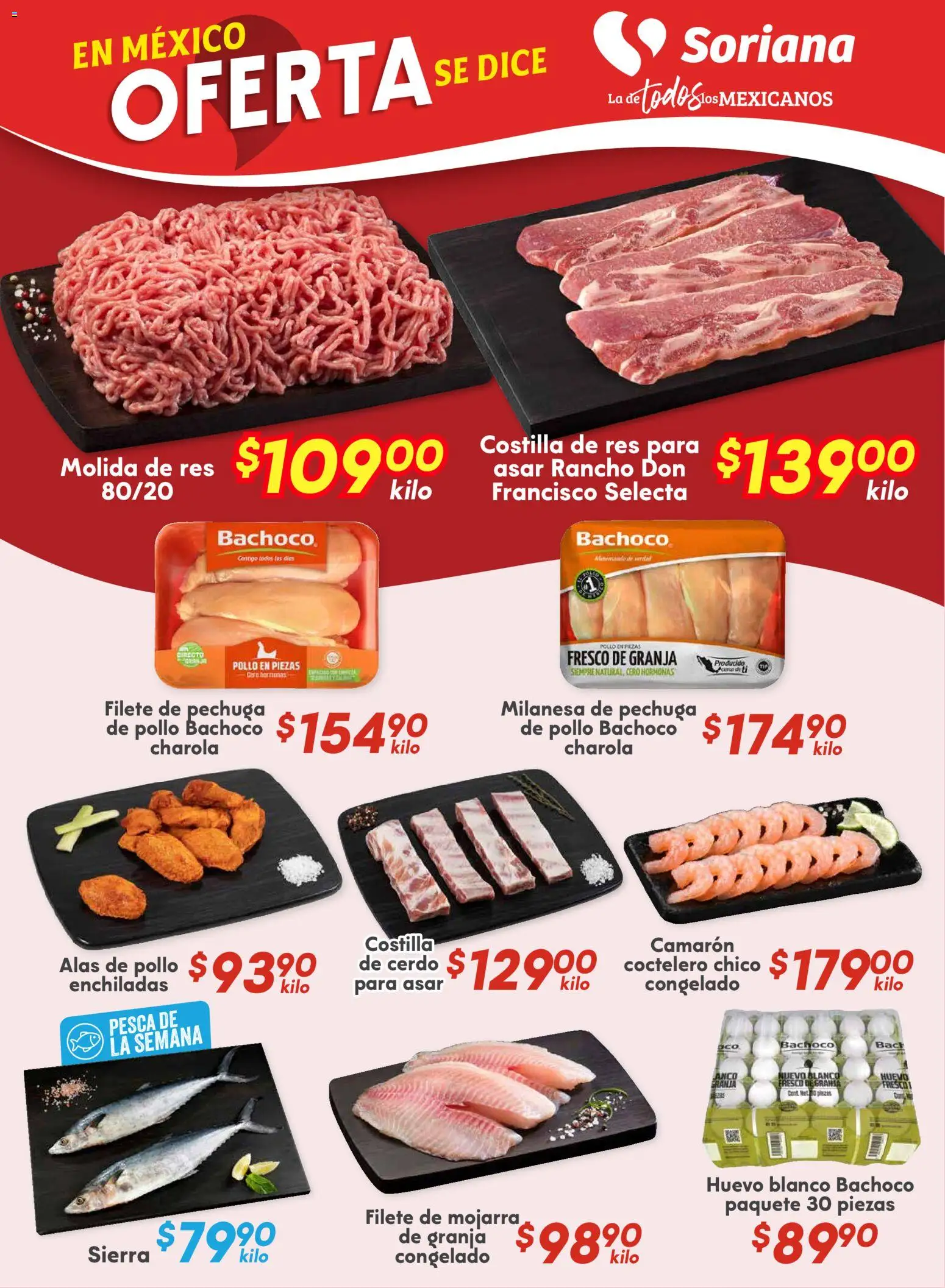 Nuevas ofertas de Soriana válidas en toda la República Mexicana desde el 24.10.2025. ¡Encuentra las mejores ofertas en Soriana - Fin de Semana Súper: Chih, Delicias, Dur y Coah (excepto Saltillo)! | Página: 7 | Productos: Pollo, Milanesa, Huevo, Cerdo