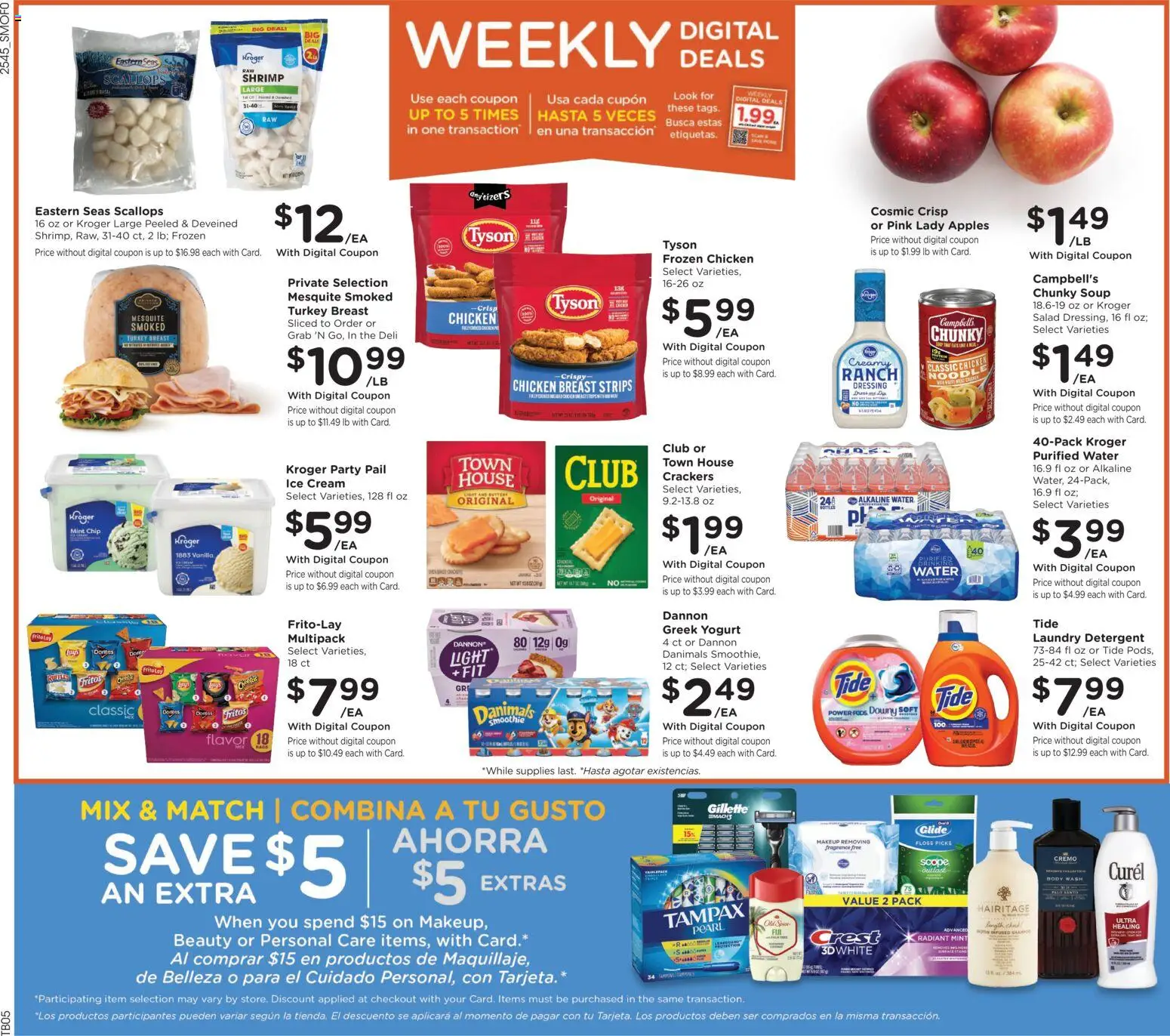 Smith's Weekly Ad - ID - valid from 10.12.2025 | Page: 2 | Products: Shampoo, Cream, Body Wash, Ice cream