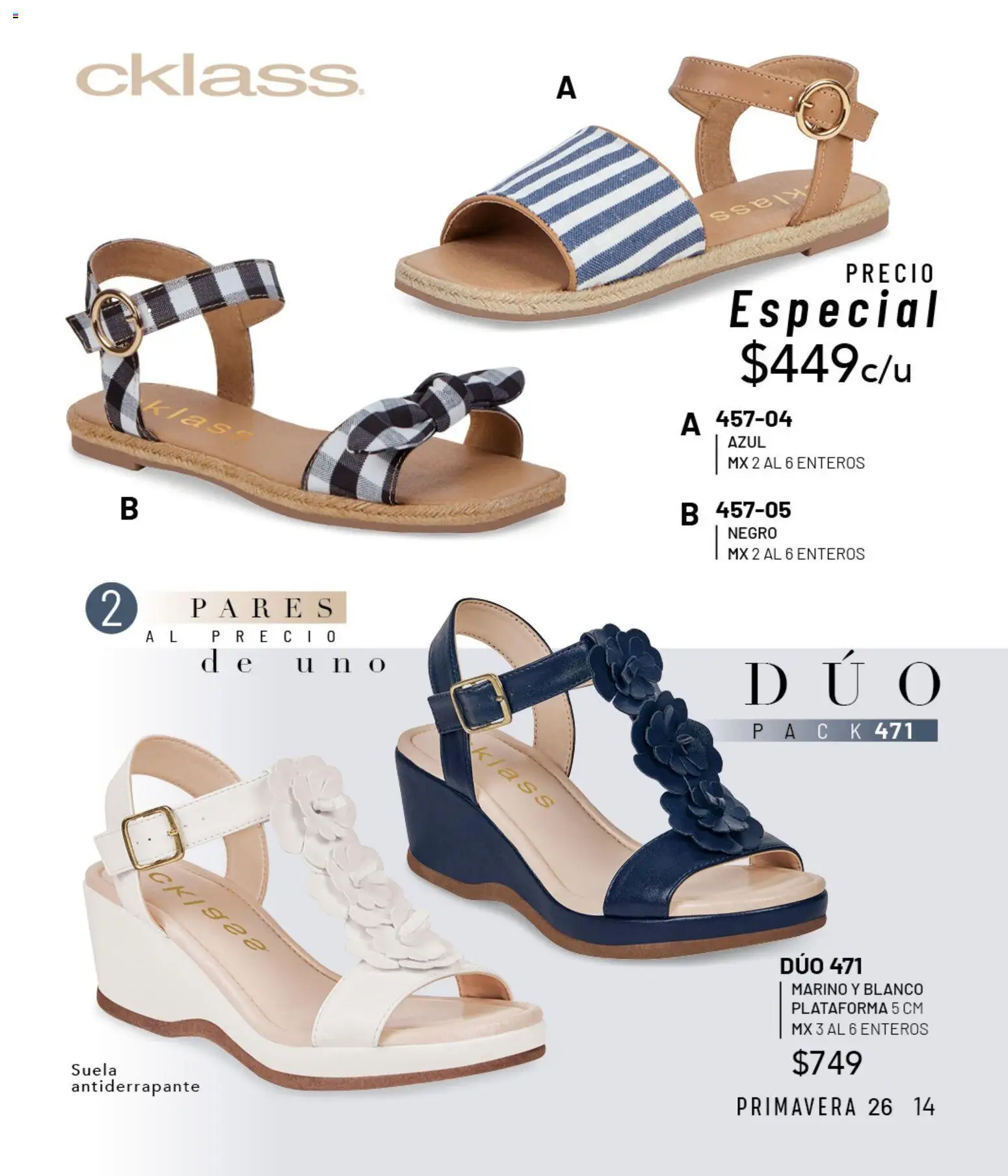 Nuevas ofertas de Cklass válidas en toda la República Mexicana desde el 02.01.2026. ¡Encuentra las mejores ofertas en Cklass catálogo Sandalias! | Página: 15