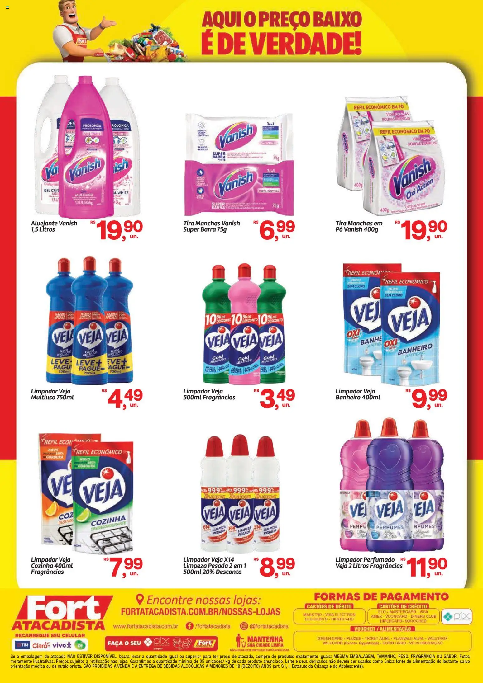 Fort Atacadista Folheto - válido de 19.01.2026 | Página: 2 | Produtos: Pó, Tira manchas, Faca, Roupas