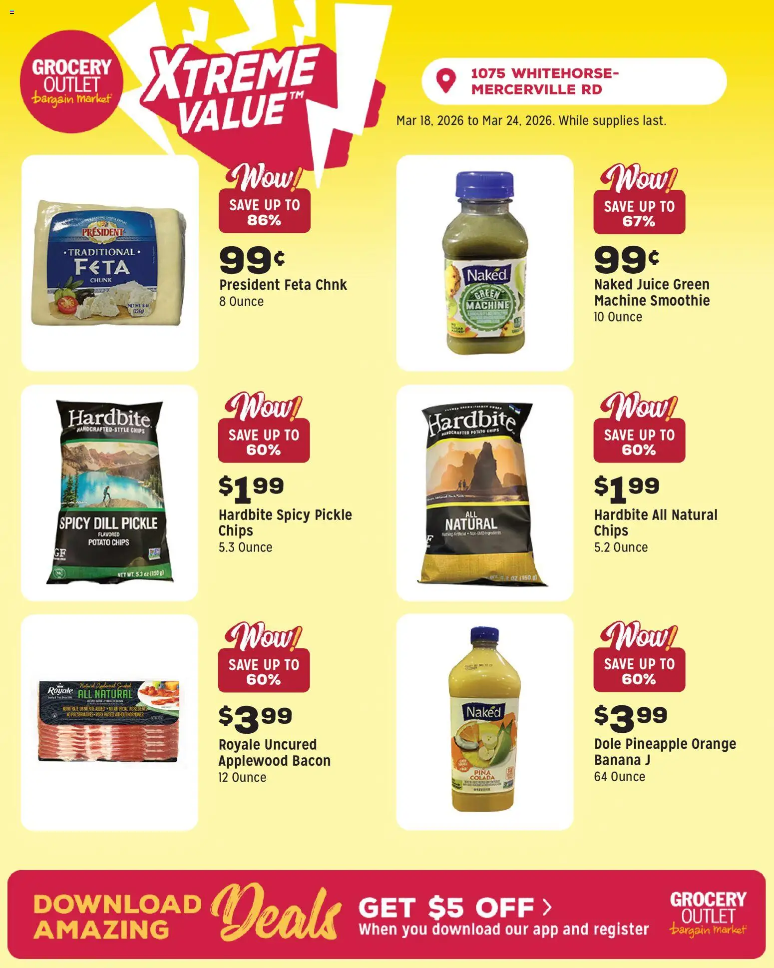 Grocery Outlet Weekly Ad - NJ - valid from 18.03.2026 | Page: 6 | Products: Juice, Pork, Pineapple, Chips