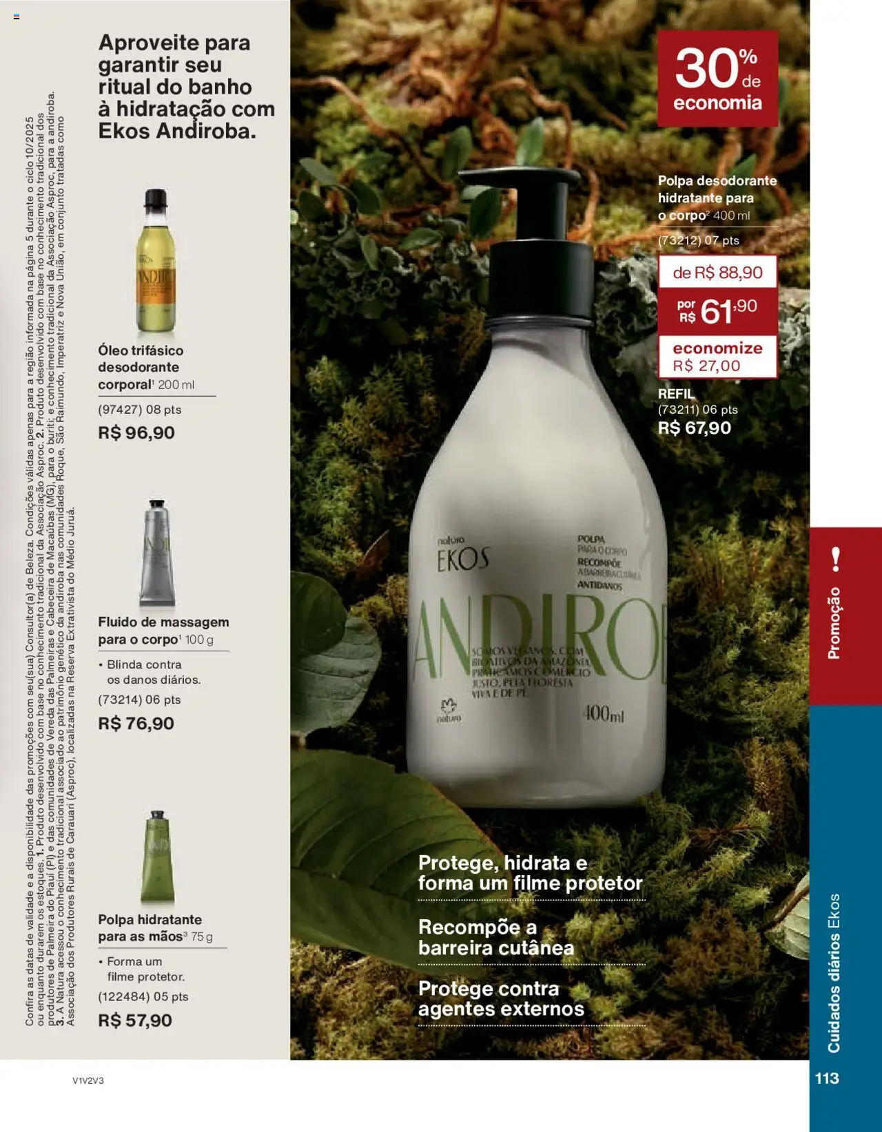 Natura Folheto - válido de 05.06.2025 | Página: 113 | Produtos: Desodorante, Óleo, Base