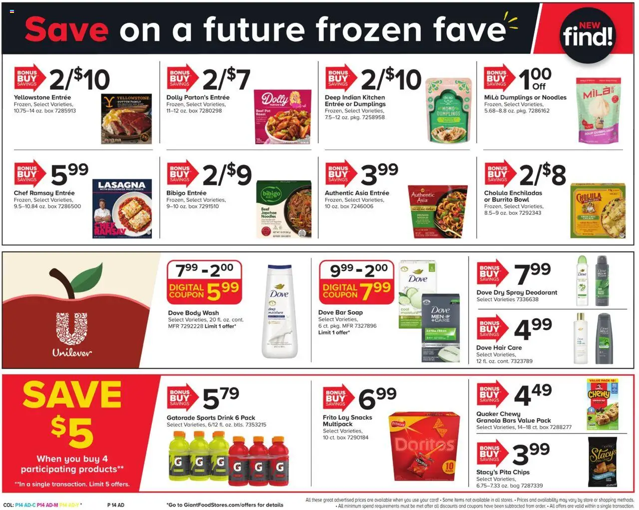 Giant Weekly Ad - valid from 08.08.2025 | Page: 20 | Products: Noodles, Chips, Bar Soap, Bag