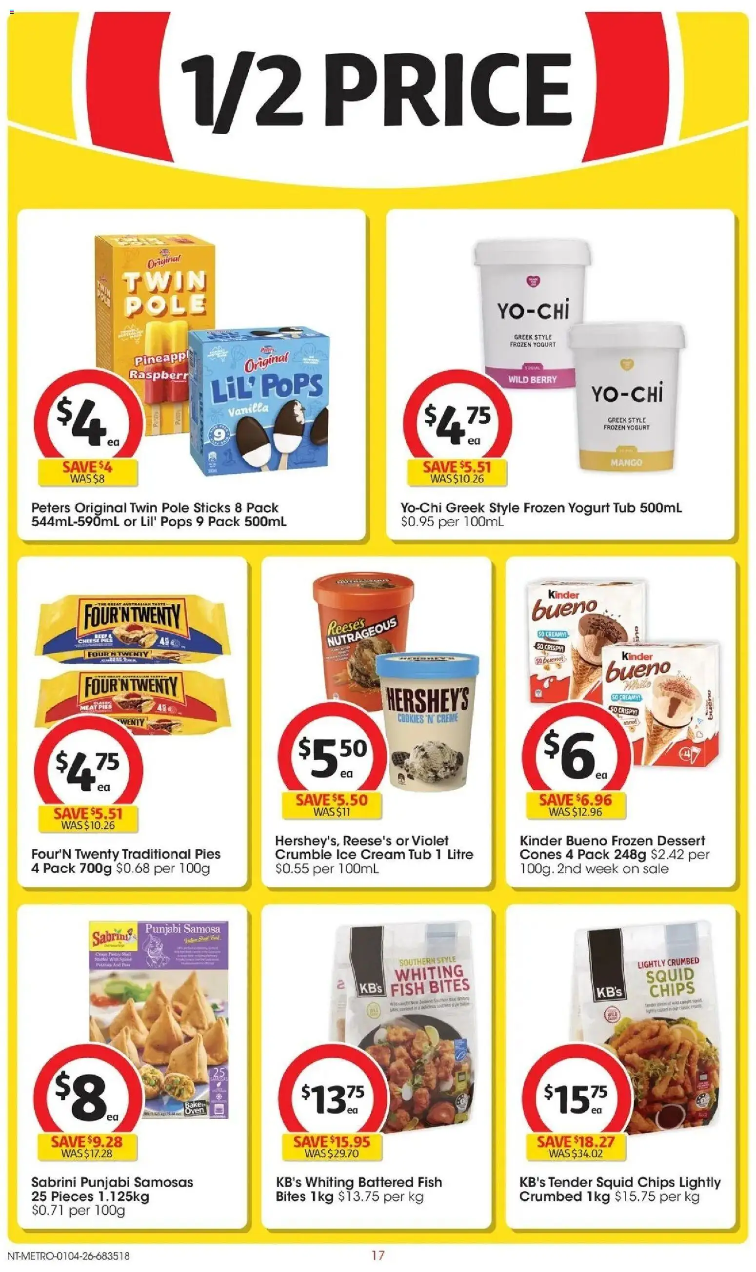 Deals catalogue - valid from 31.03.2026 | Page: 17 | Products: Cheese, Chips, Ice cream, Oven