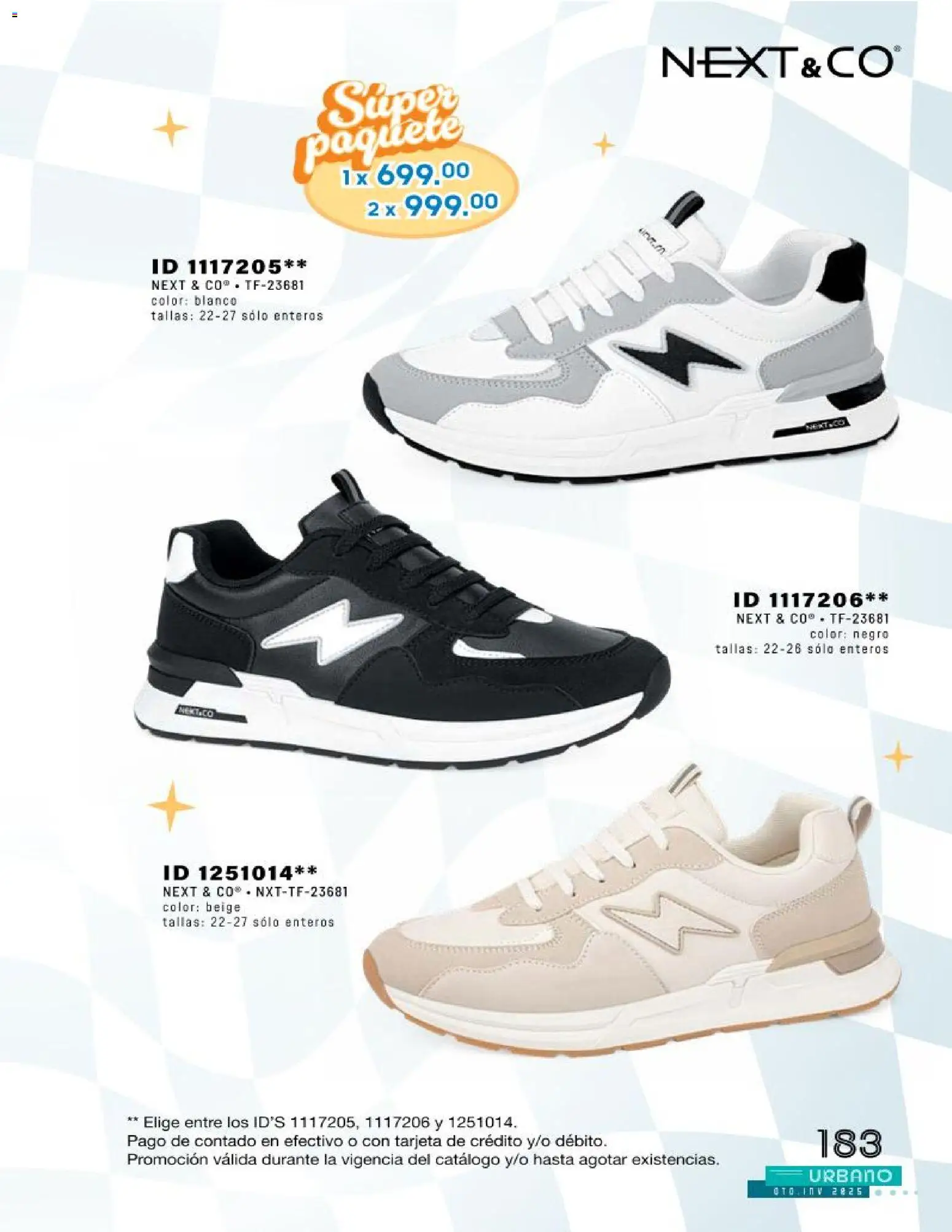 Nuevas ofertas de Price Shoes válidas en toda la República Mexicana desde el 04.12.2025. ¡Encuentra las mejores ofertas en Price Shoes catálogo Urbano! | Página: 183