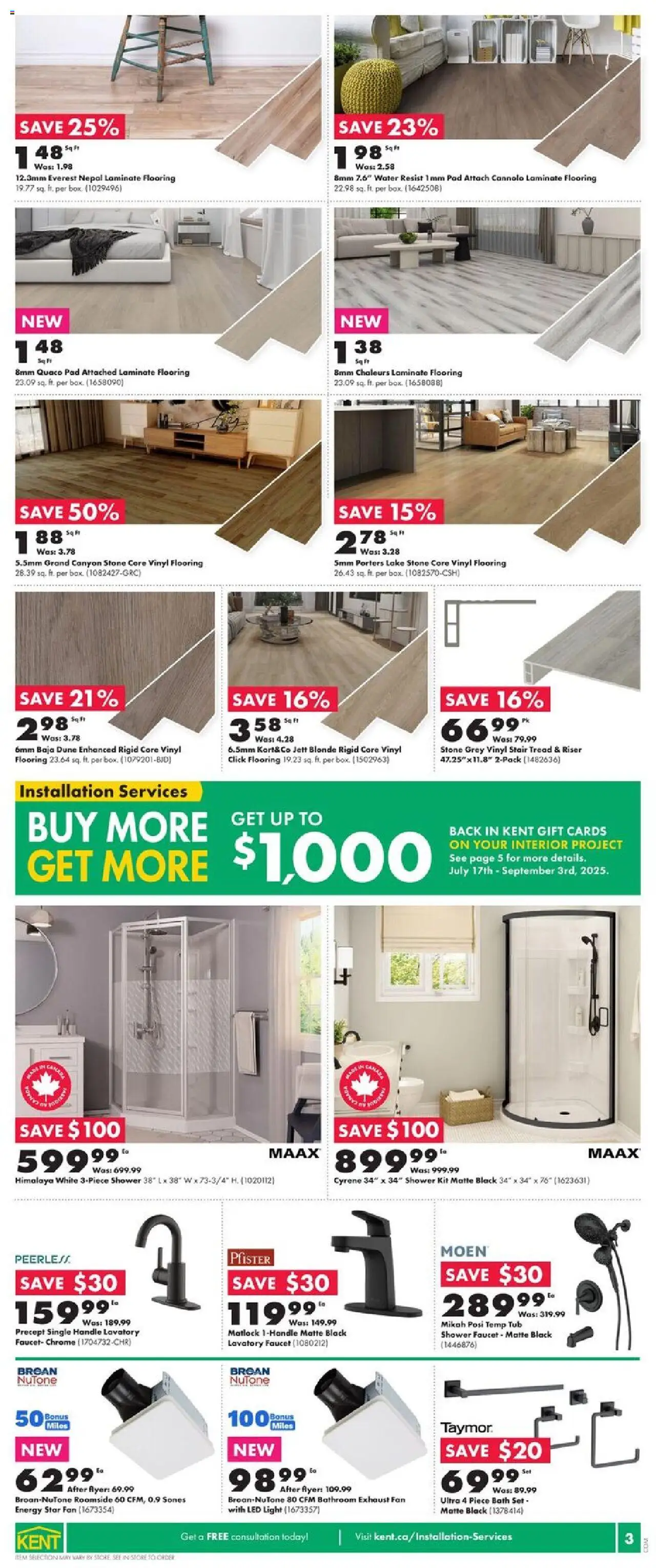 Kent flyer valid from 31.07.2025 | Page: 6 | Products: Fan, Bath, Shower