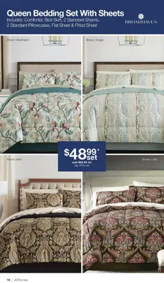 Preview of JCPenney weekly ads valid from 02.02.2026 | Page: 15 | Products: Bed, Sheet, Fitted Sheet