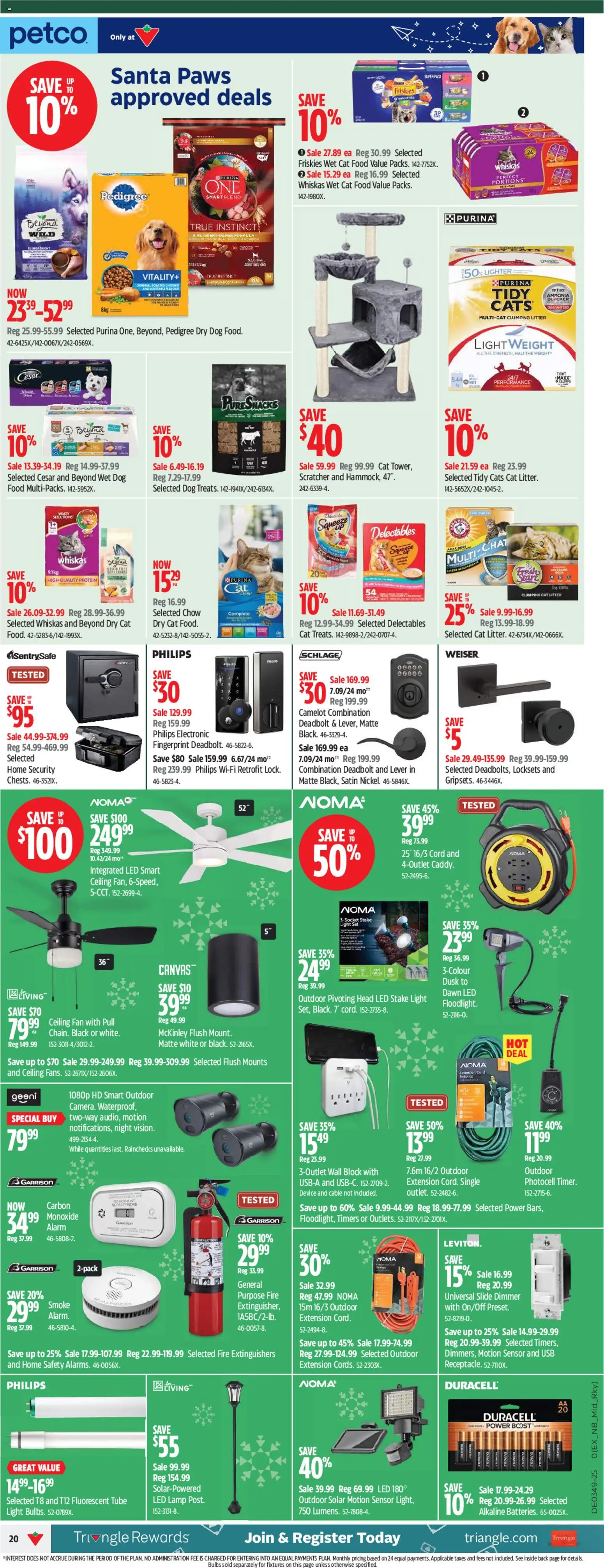 Canadian Tire flyer valid from 27.11.2025 | Page: 20 | Products: Cable, Fan, Lamp, Chicken