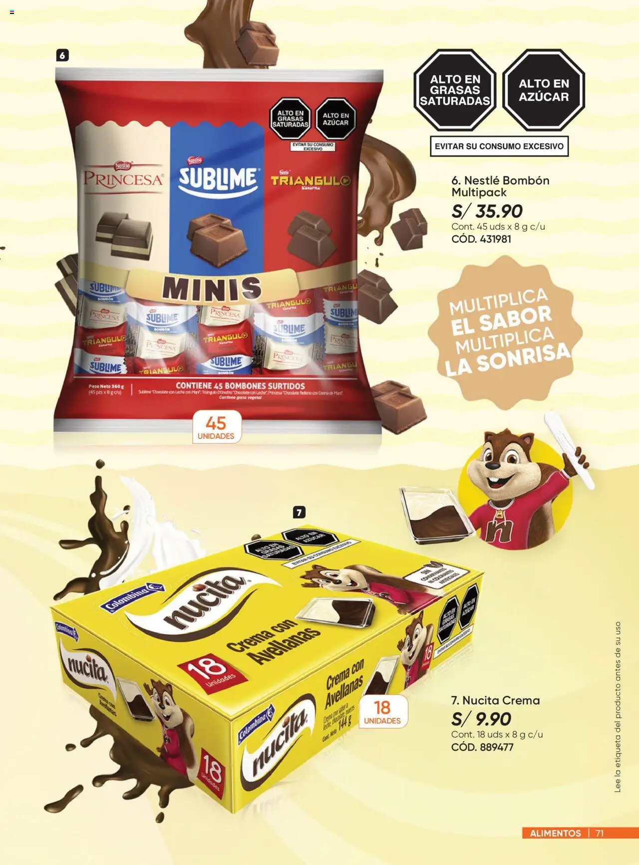 Catálogo Azzorti válido desde 29.09.2025 | Página: 71 | Productos: Leche, Chocolate, Crema, Peso
