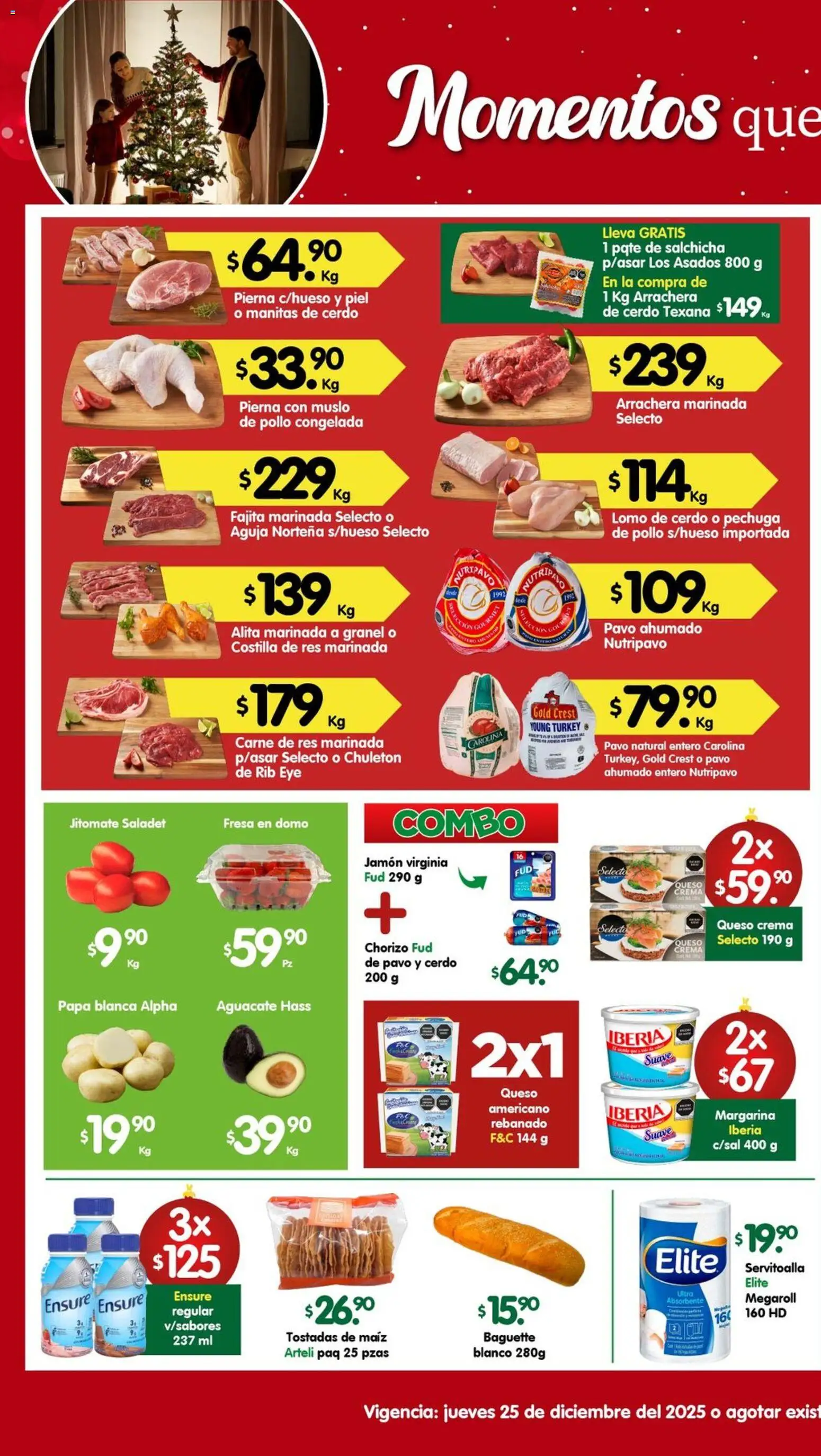 Nuevas ofertas de Arteli válidas en toda la República Mexicana desde el 25.12.2025. ¡Encuentra las mejores ofertas en Arteli folleto Valles! | Página: 1 | Productos: Pollo, Queso crema, Res, Paté