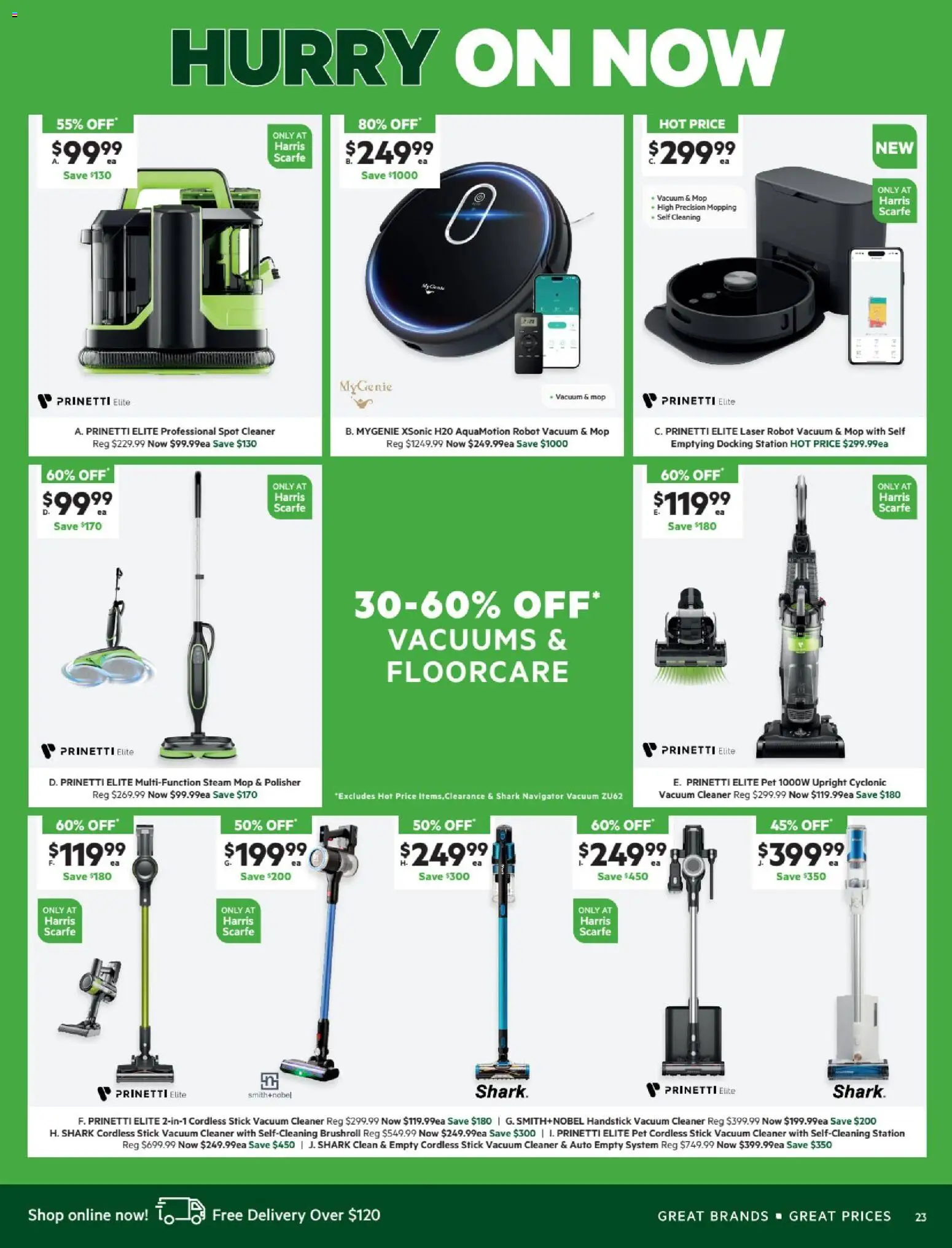 Harris Scarfe catalogue - valid from 24.12.2025 | Page: 23 | Products: Mop, Cleaner, Vacuum cleaner, Robot