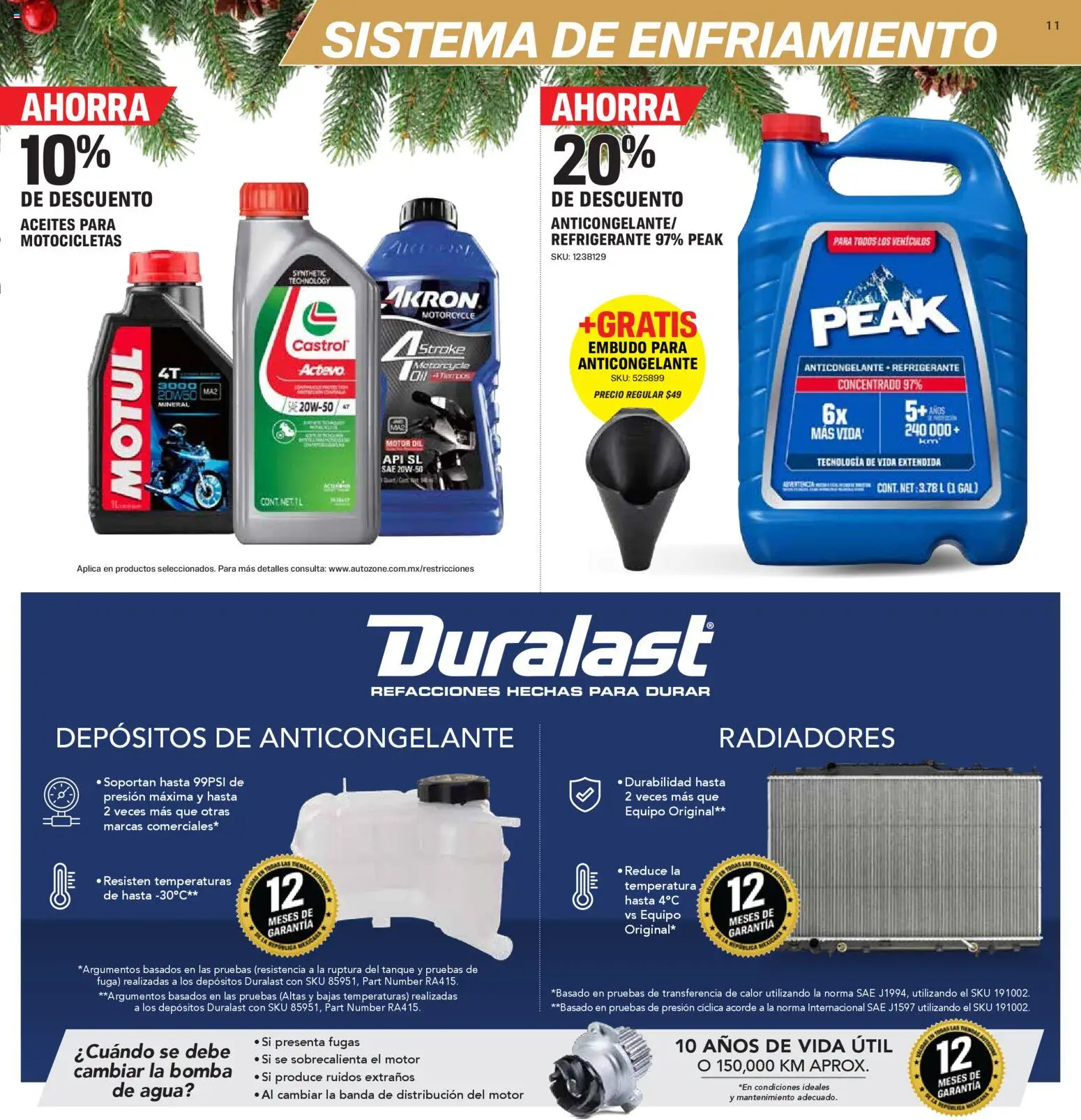Nuevas ofertas de AutoZone válidas en toda la República Mexicana desde el 23.11.2025. ¡Encuentra las mejores ofertas en AutoZone catálogo! | Página: 11