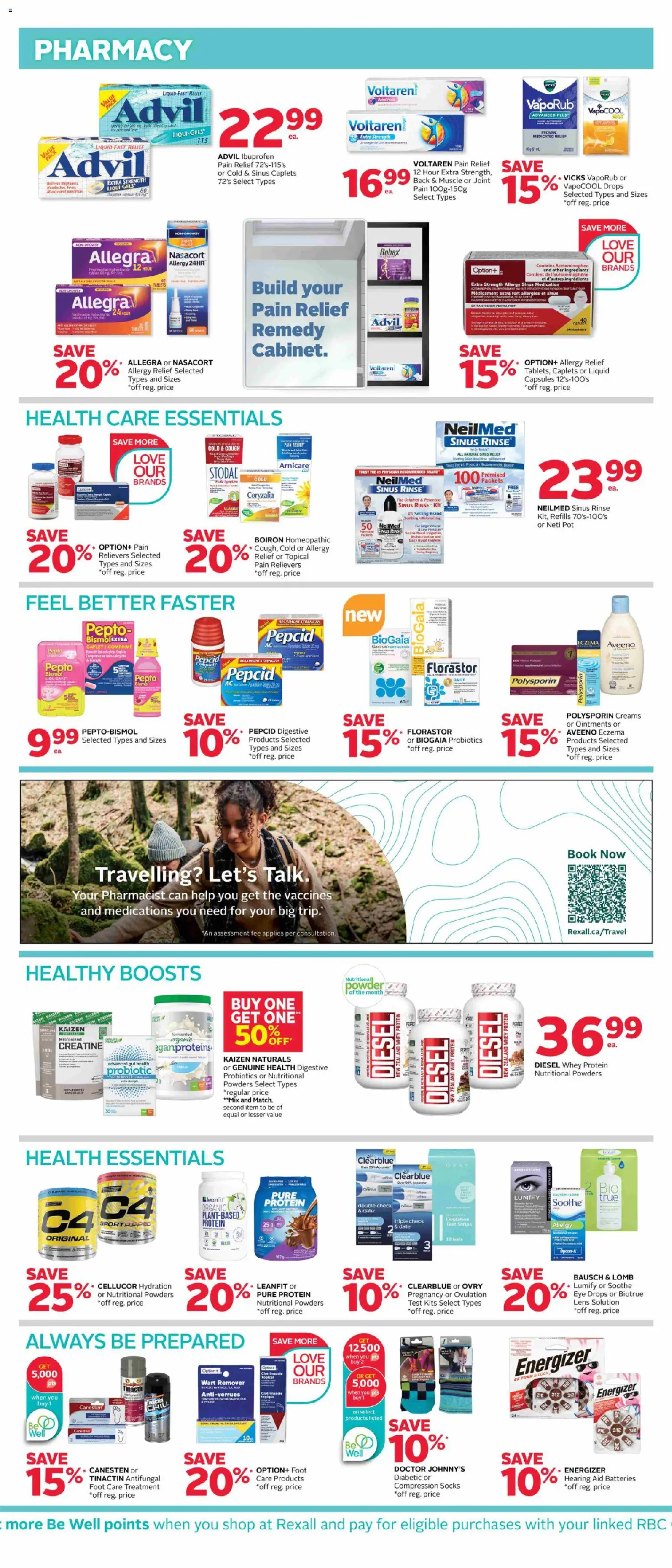 Rexall flyer valid from 24.04.2026 | Page: 6 | Products: Powder, Socks