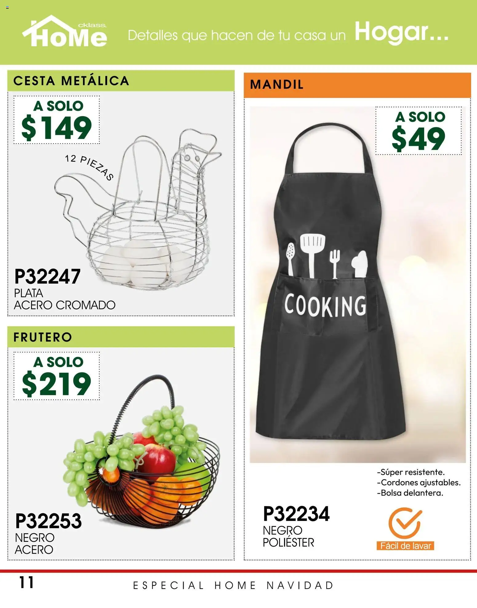 Nuevas ofertas de Cklass válidas en toda la República Mexicana desde el 30.11.2025. ¡Encuentra las mejores ofertas en Cklass catálogo Navinad! | Página: 12 | Productos: Bolsa, Frutero, Cordones