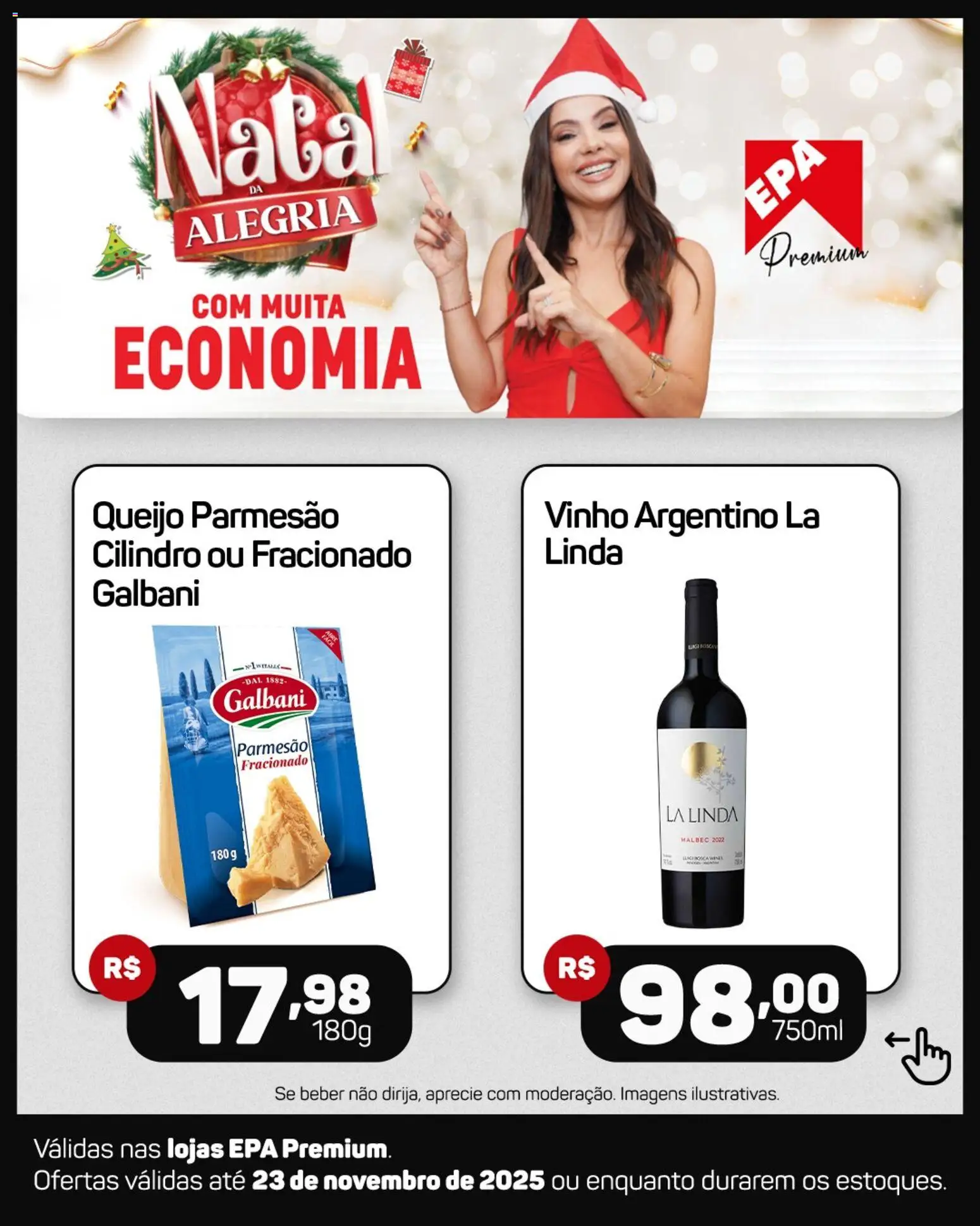 EPA Folheto - válido de 17.11.2025 | Página: 1 | Produtos: Queijo, Vinho, Nata, Queijo parmesão