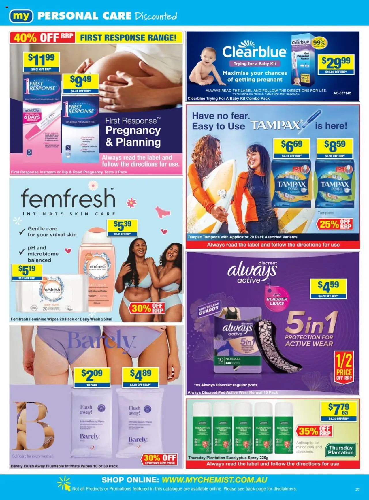 My Chemist catalogue - valid from 26.06.2025 | Page: 31 | Products: Tampons