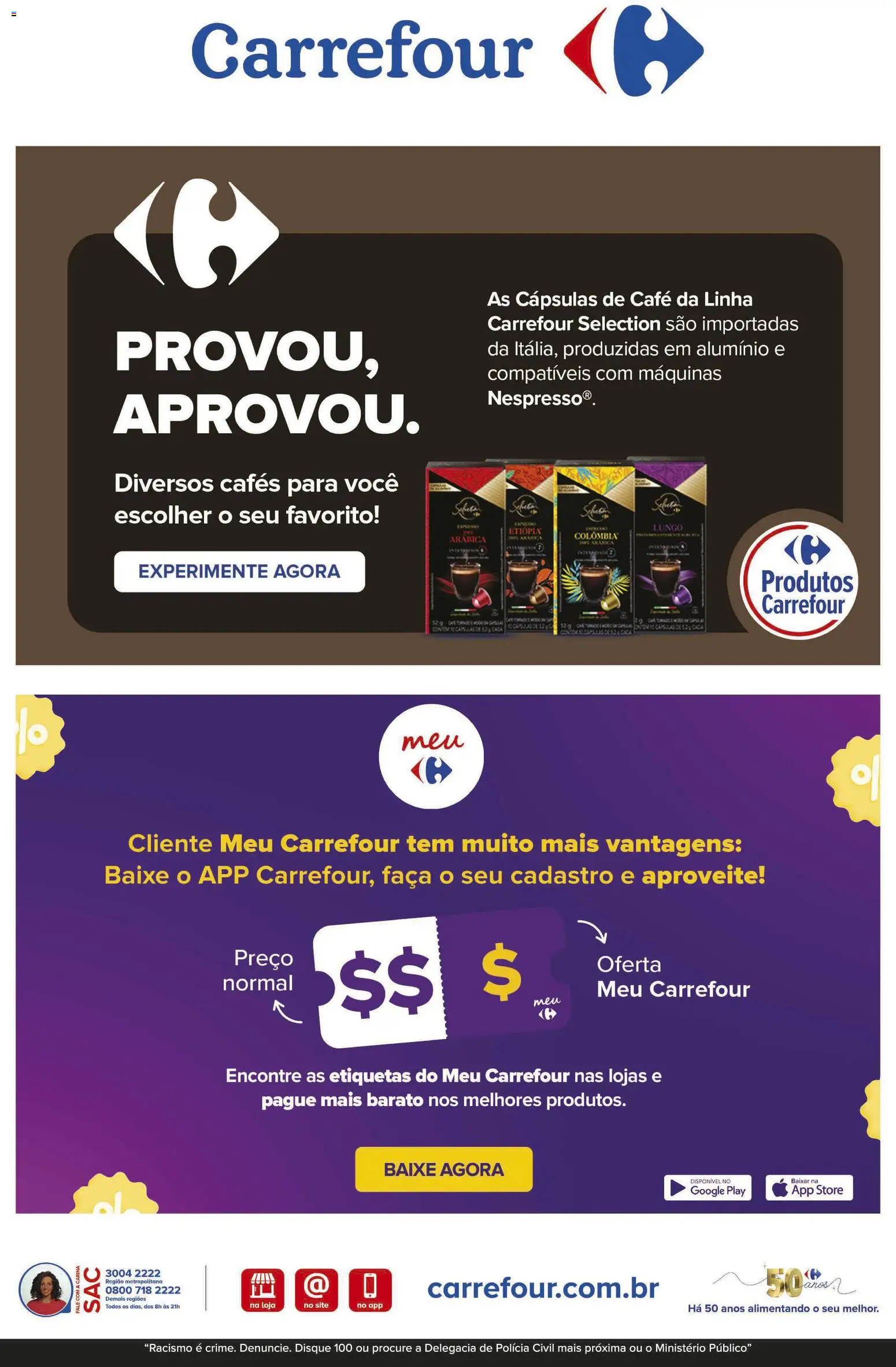 Carrefour Bairro Folheto - válido de 24.10.2025 | Página: 10 | Produtos: Faca, Café