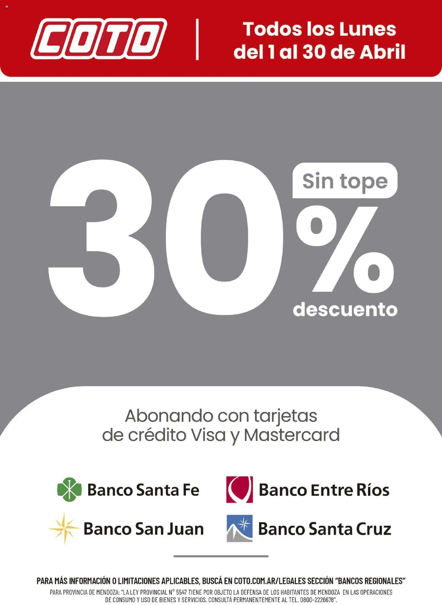 Coto - Banco Regionales Abril │ válido desde el 01.04.2026 | Página: 1