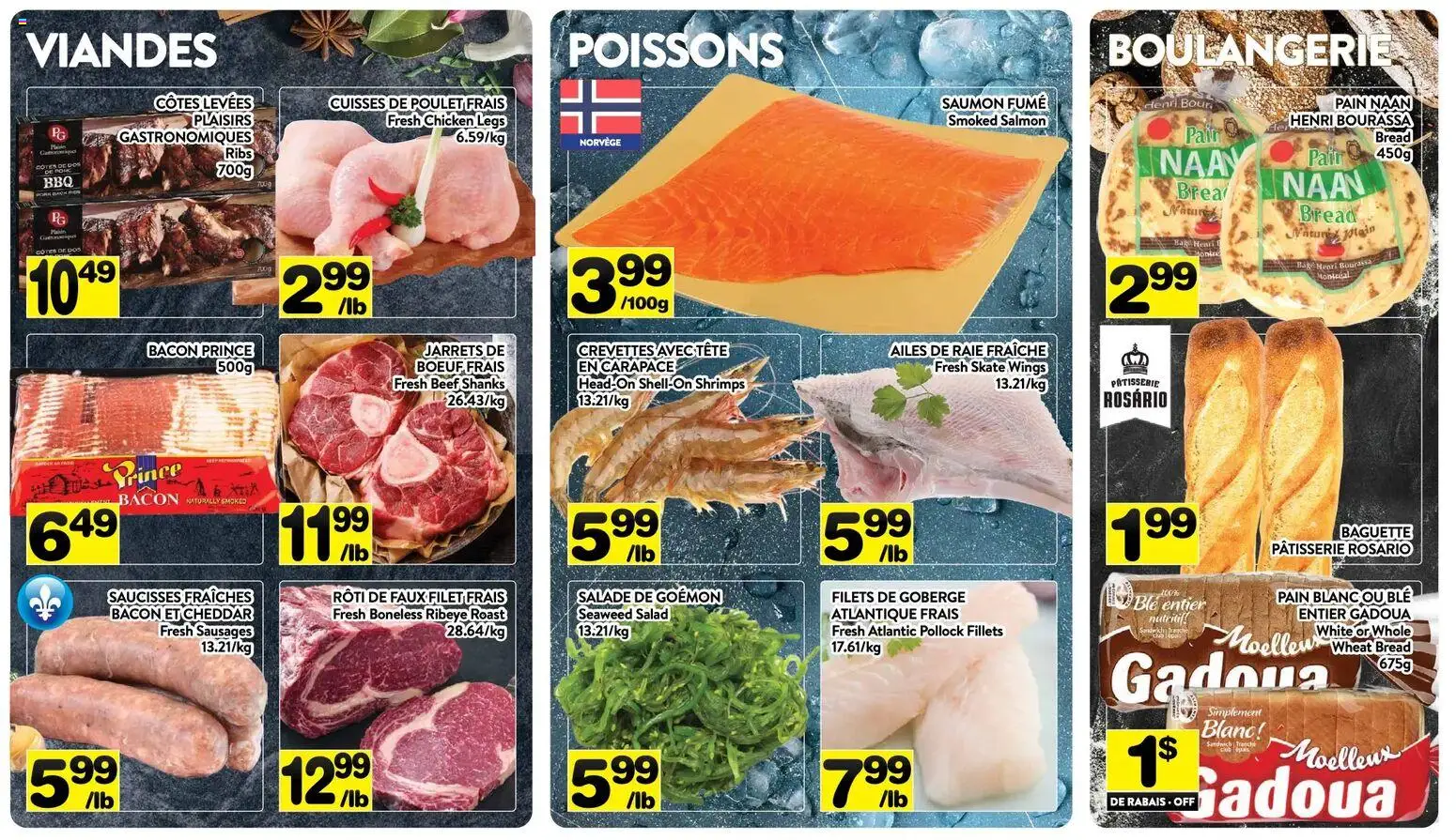 Pa Supermarché flyer valid from 06.04.2026 | Page: 4 | Products: Beef, Salad, Bread, Chicken