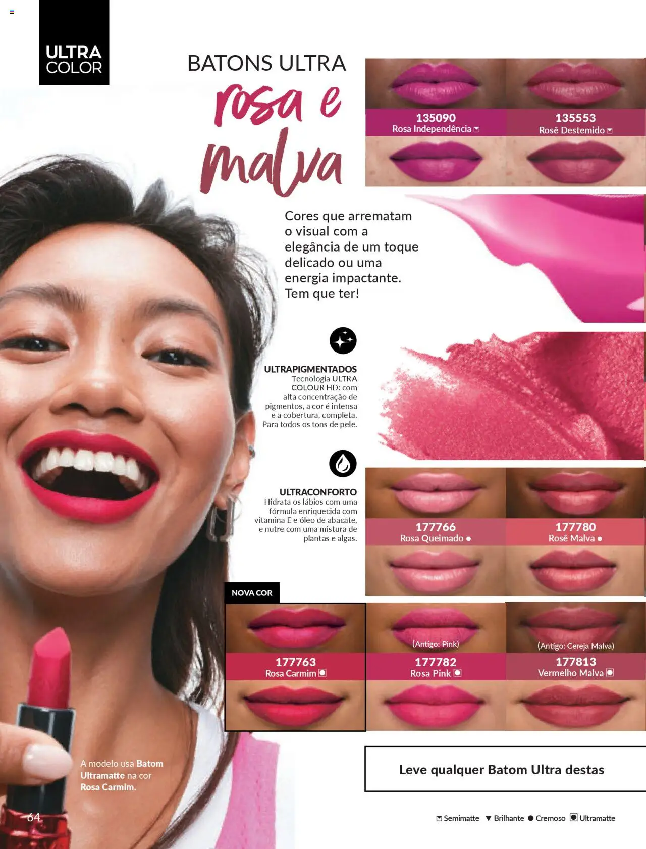 Avon Folheto - válido de 27.09.2025 | Página: 64 | Produtos: Cereja, Batom, Óleo