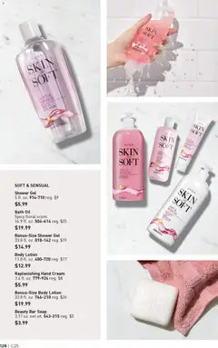 Preview of Avon weekly ads valid from 03.12.2025 | Page: 128 | Products: Bath, Oil, Shower gel, Bar Soap