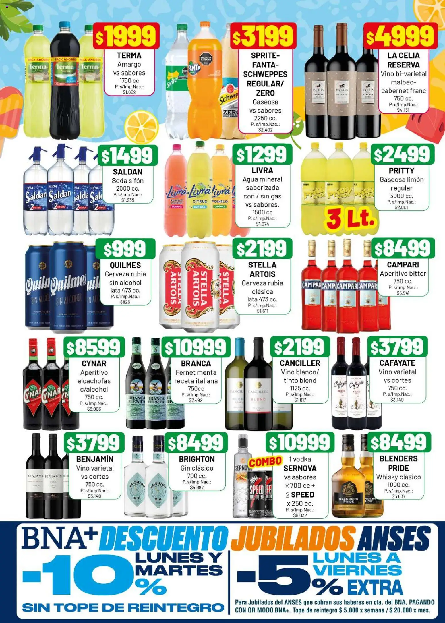 Almacor catálogo │ válido desde el 02.01.2026 | Página: 7 | Productos: Fernet, Soda, Agua, Limón
