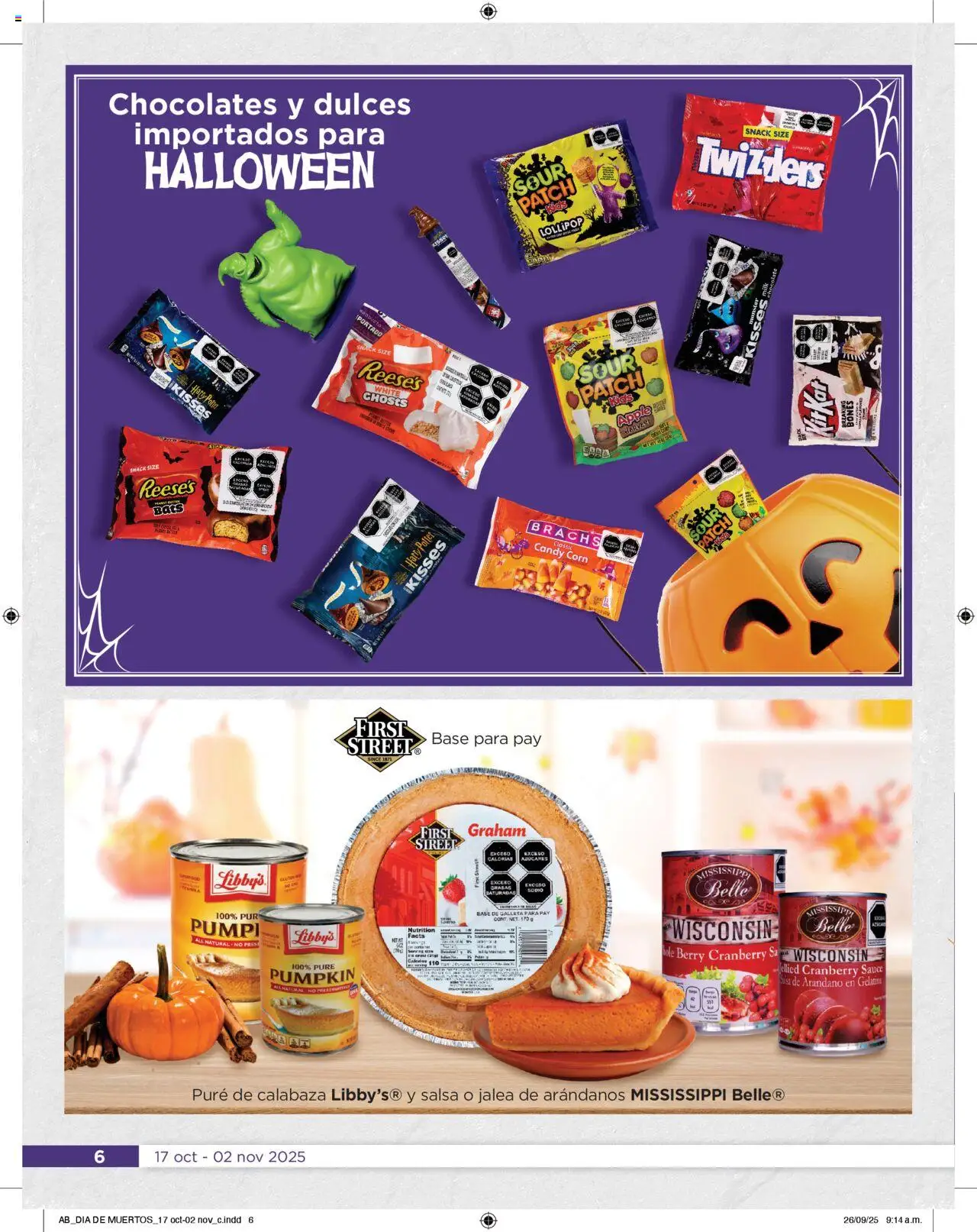 Nuevas ofertas de Chedraui válidas en toda la República Mexicana desde el 17.10.2025. ¡Encuentra las mejores ofertas en Chedraui folleto! | Página: 6 | Productos: Gelatina, Chocolate, Arándanos, Dulces