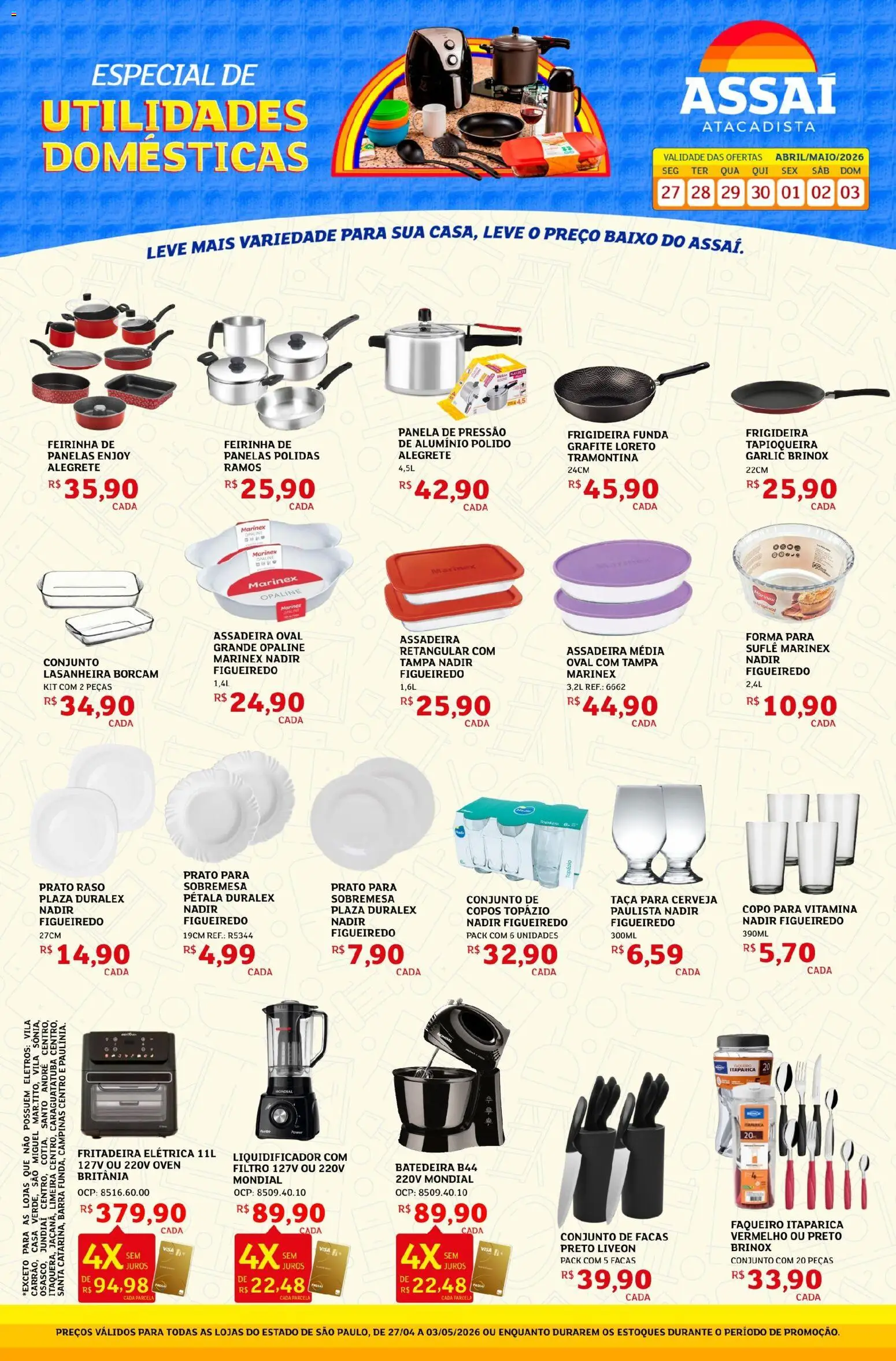 Assaí Atacadista Folheto - válido de 27.04.2026 | Página: 1