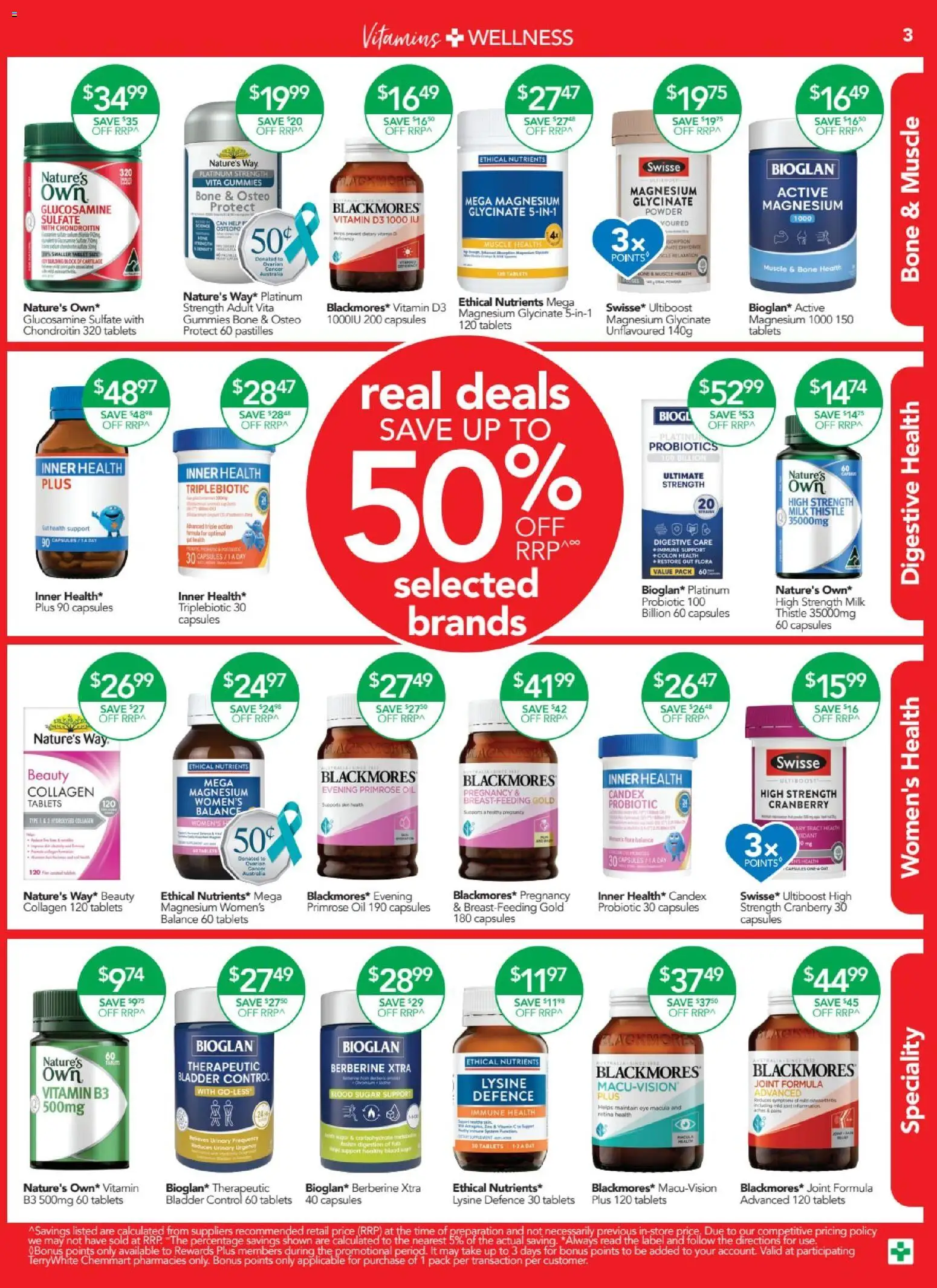 Terry White catalogue - valid from 26.03.2026 | Page: 3 | Products: Milk, Sugar, Collagen, Tablets