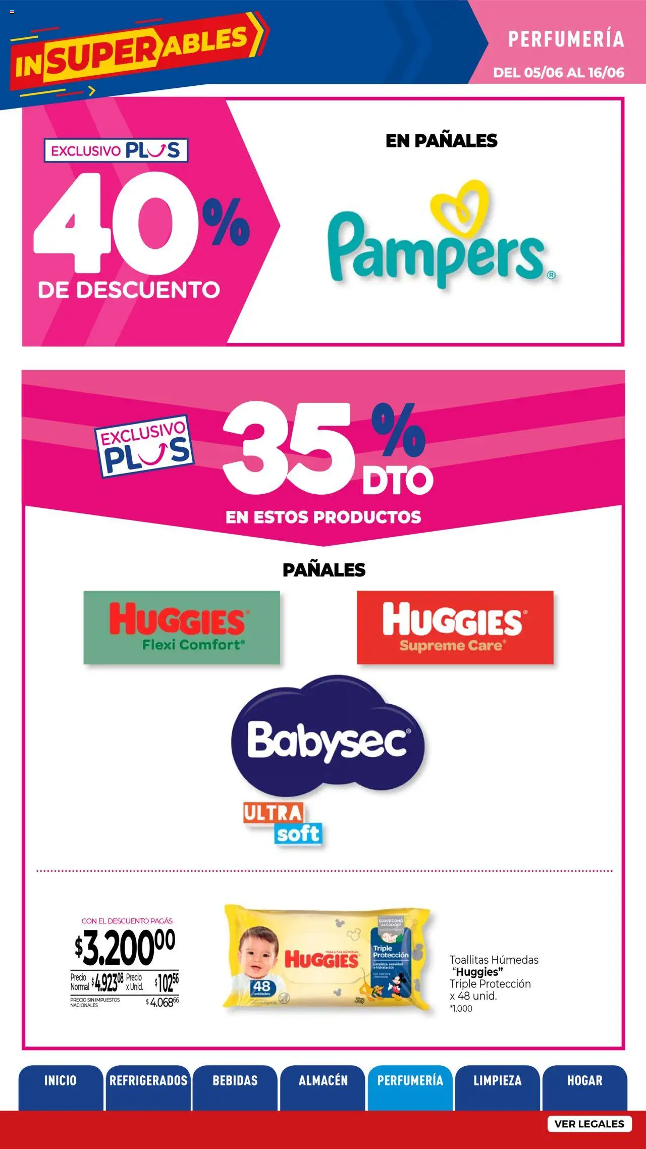 La Anonima - 	 Insuperables │ válido desde el 05.06.2025 | Página: 26 | Productos: Algodón, Toallitas húmedas, Pañales