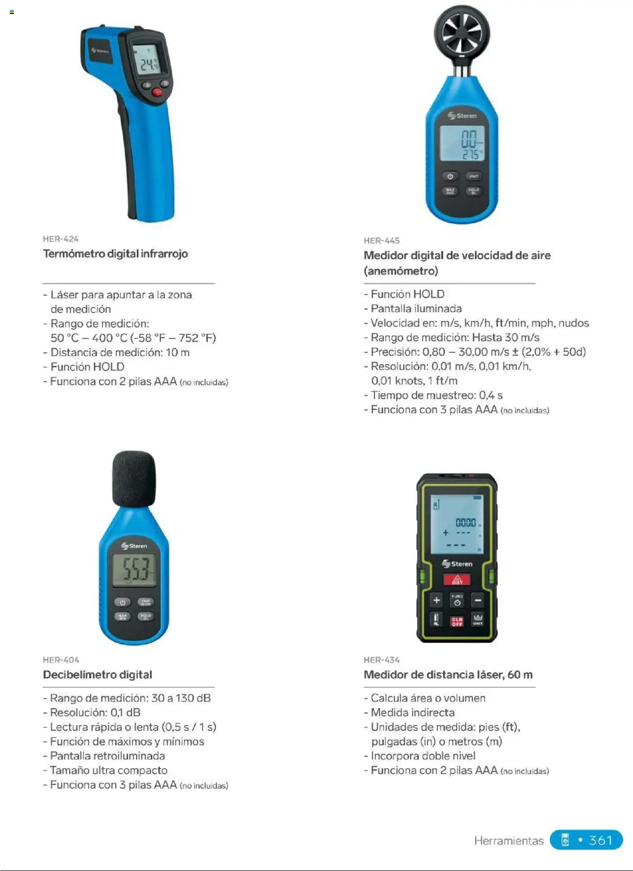 Nuevas ofertas de Steren válidas en toda la República Mexicana desde el 01.01.2025. ¡Encuentra las mejores ofertas en Steren catálogo! | Página: 379 | Productos: Termómetro, Pilas