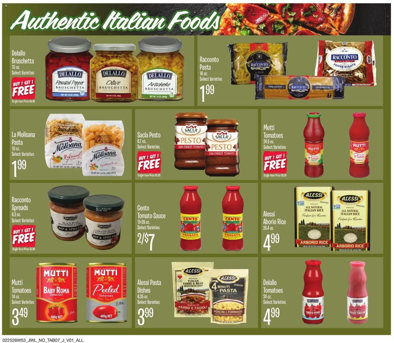 Jewel Osco Specialty & Local - valid from 25.02.2026 | Page: 7 | Products: Cheese, Rice, Pasta, Sauce