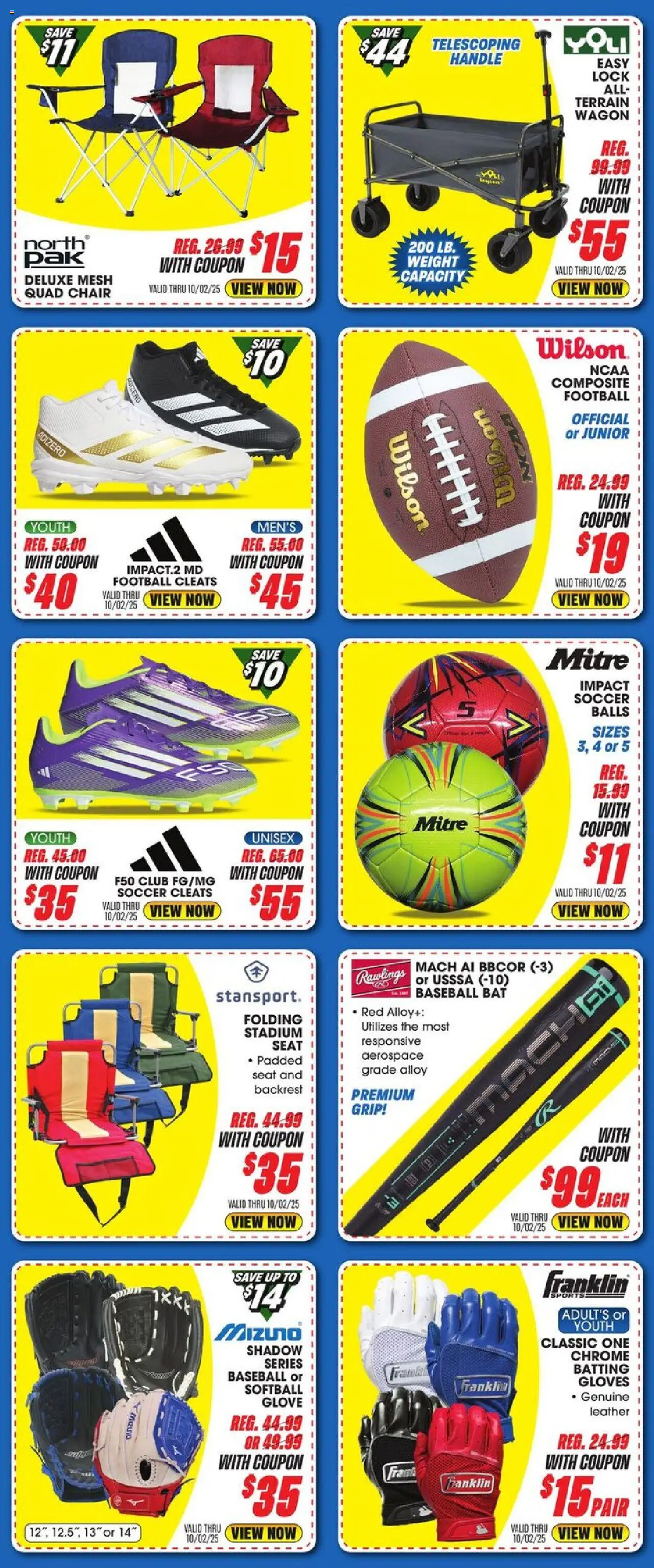 Big 5 Sporting Goods Weekly Ad - valid from 26.09.2025 | Page: 2 | Products: Chair, Gloves, Weight
