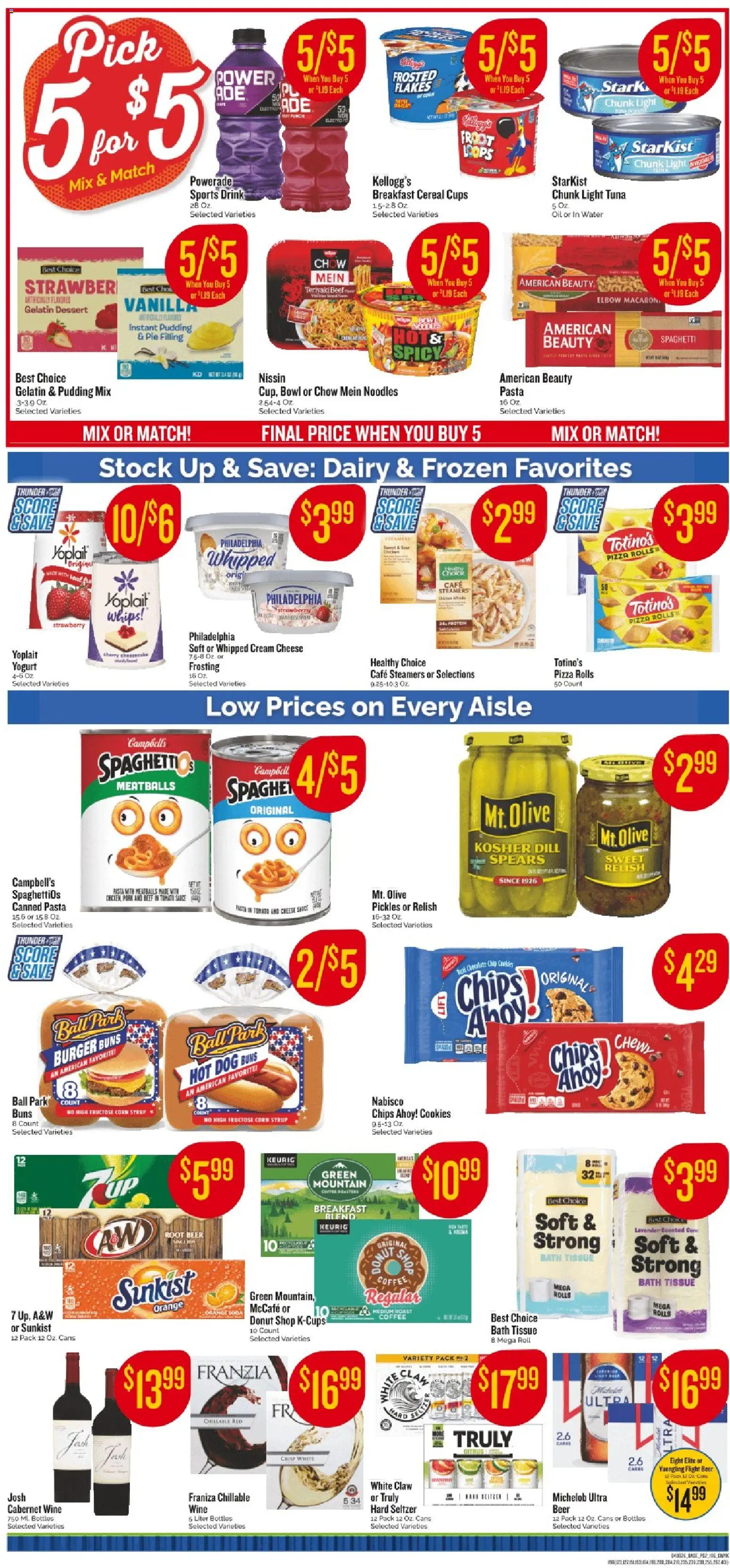 Homeland Weekly Ad - valid from 08.04.2026 | Page: 2 | Products: Cheese, Pasta, Chips, Water