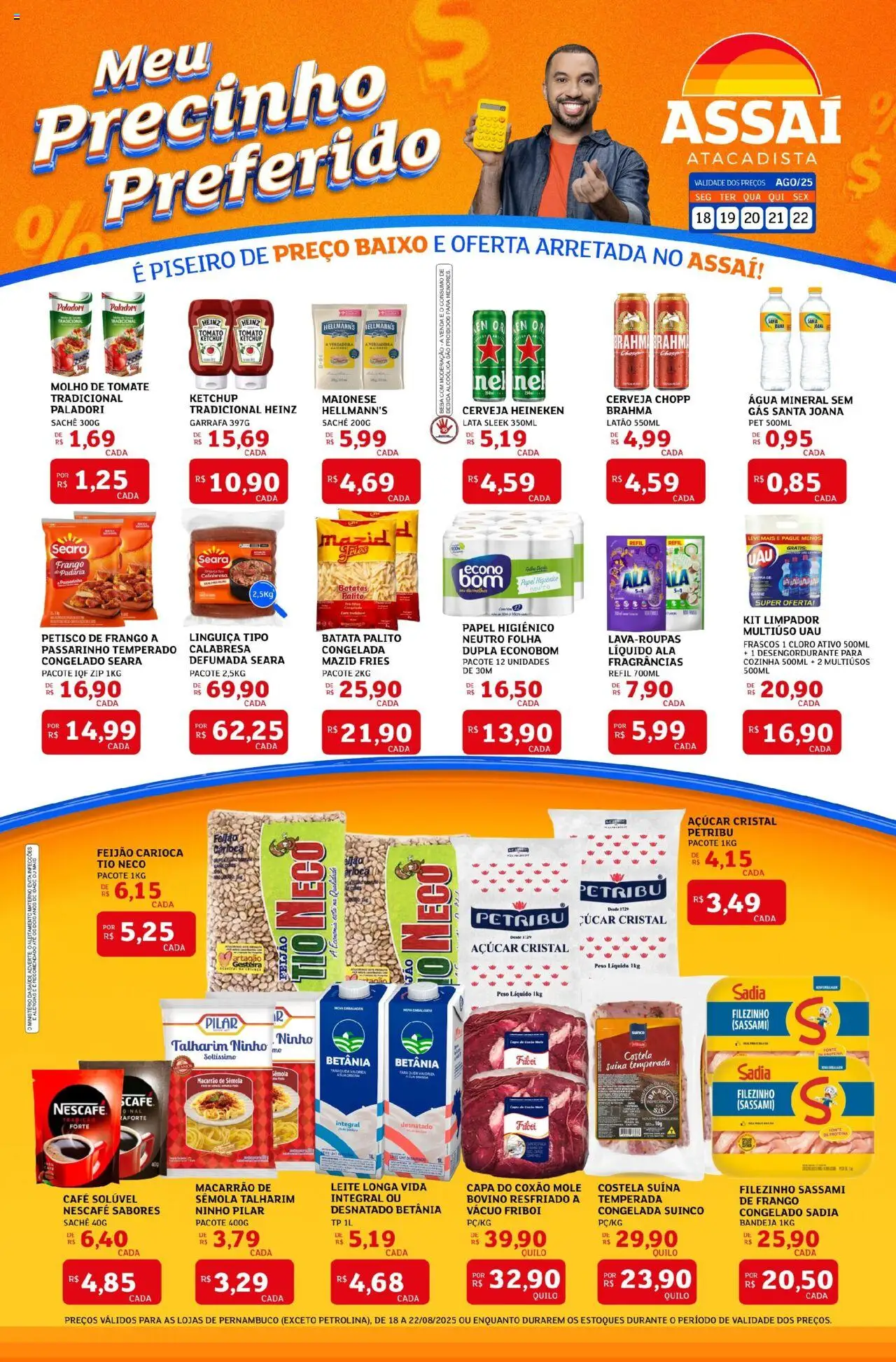 Assaí Atacadista Folheto - válido de 18.08.2025 | Página: 1 | Produtos: Café, Ketchup, Maionese, Papel higiênico
