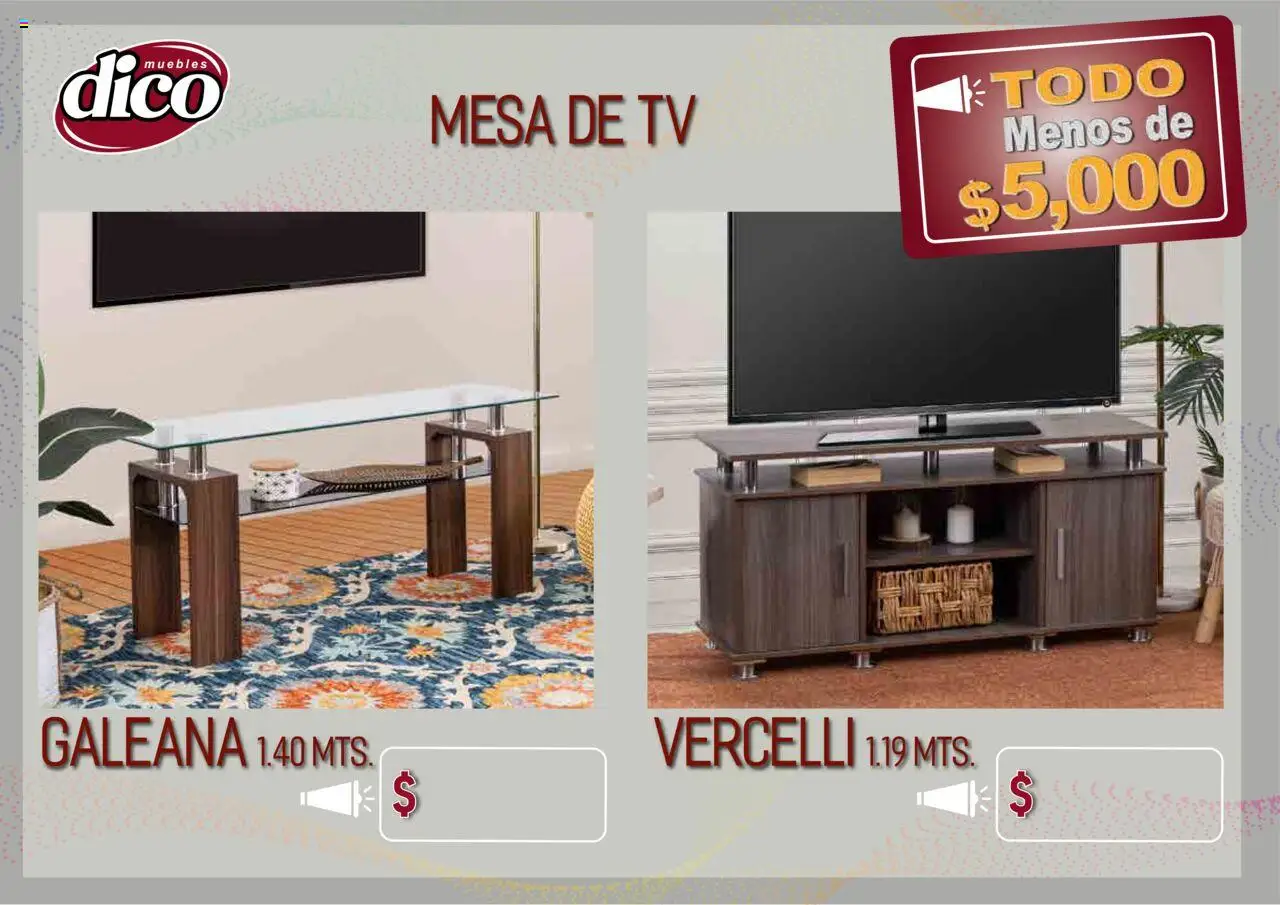 Nuevas ofertas de Muebles Dico válidas en toda la República Mexicana desde el 12.02.2025. ¡Encuentra las mejores ofertas en Muebles Dico catálogo Todo Menos! | Página: 47 | Productos: Juego