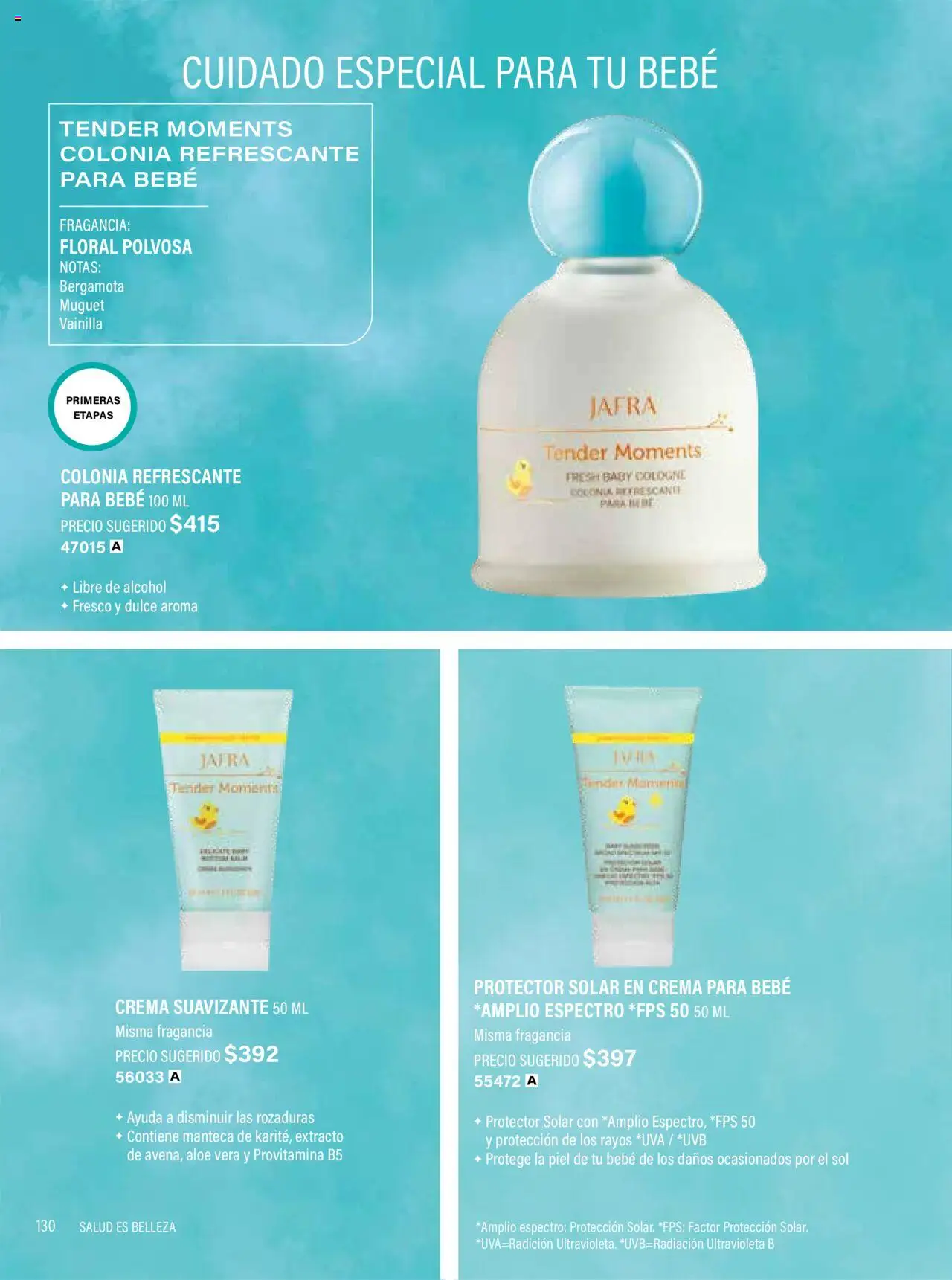 Nuevas ofertas de JAFRA válidas en toda la República Mexicana desde el 01.05.2025. ¡Encuentra las mejores ofertas en JAFRA Catálogo Organizador de Ventas! | Página: 130 | Productos: Durazno, Crema, Body, Fragancia