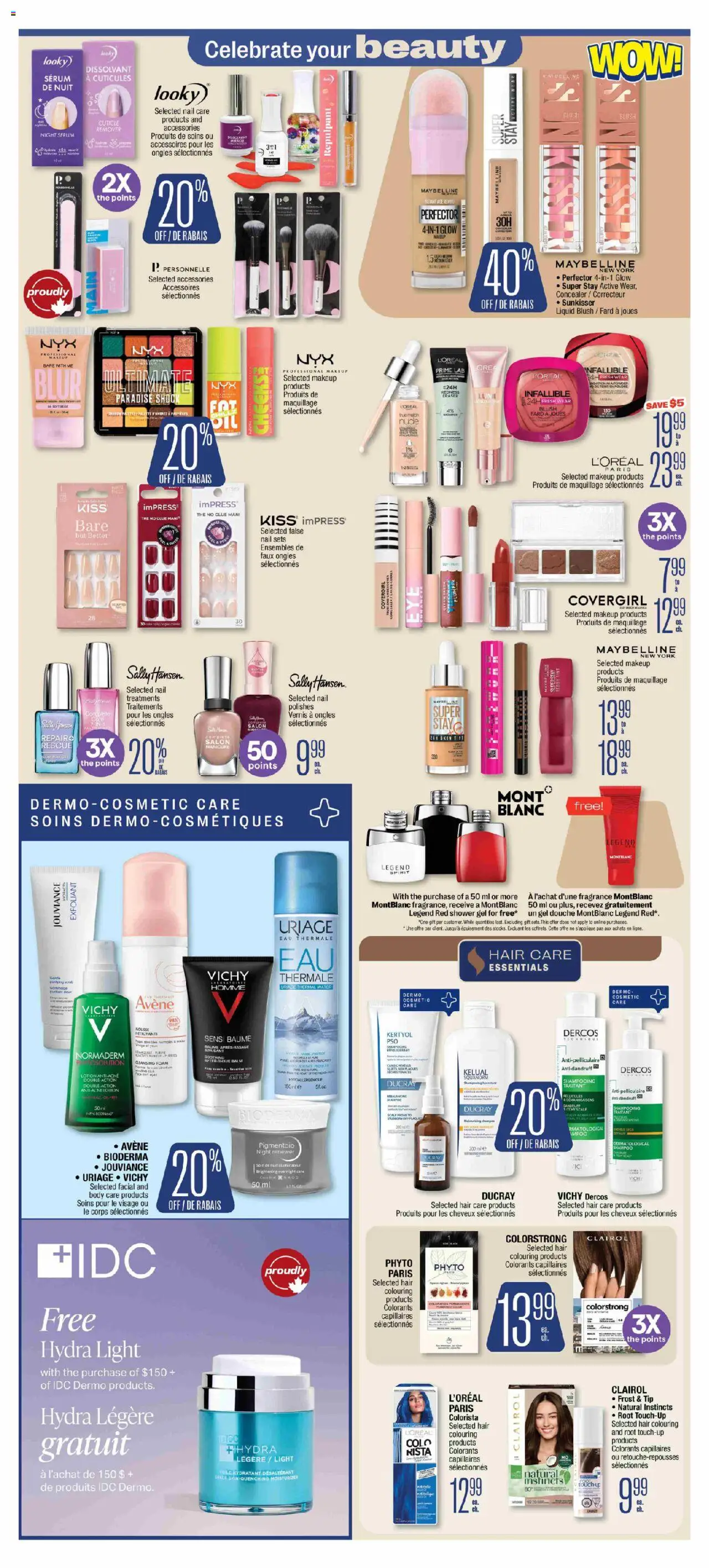 Jean Coutu flyer valid from 23.10.2025 | Page: 6 | Products: Powder, Blush, Shampoo, Shower