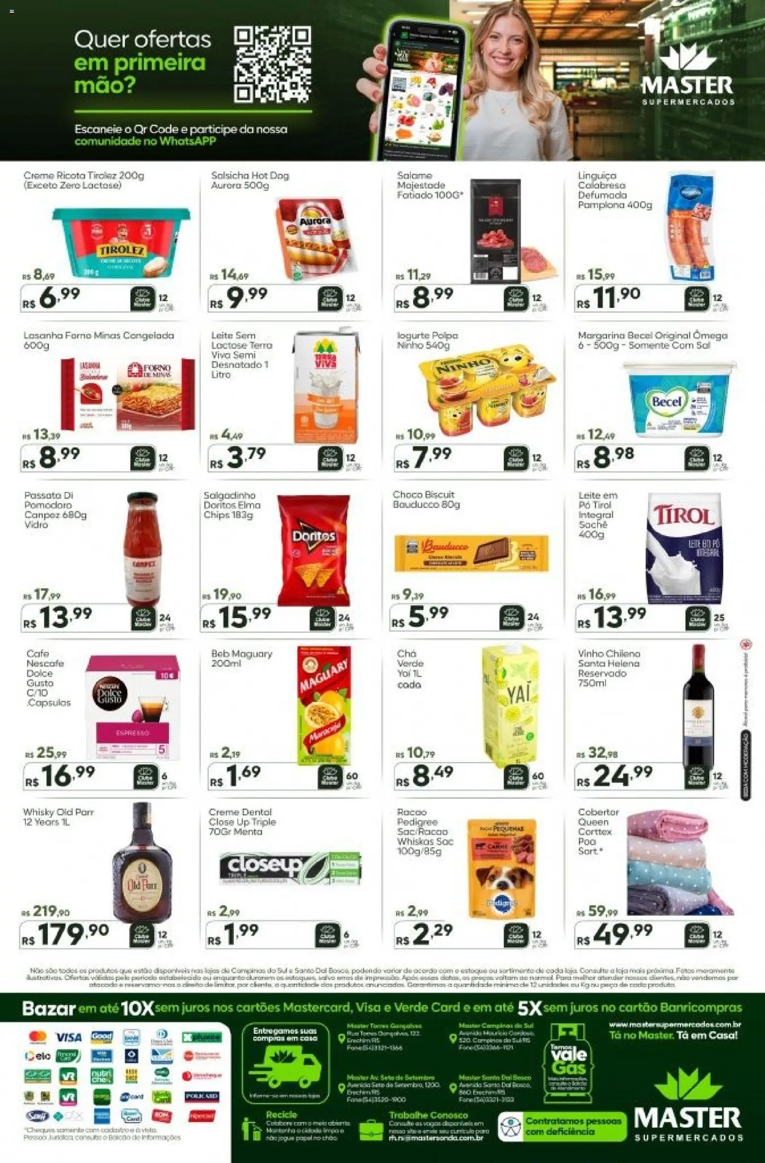 Master Folheto - válido de 06.04.2026 | Página: 2 | Produtos: Cobertor, Café, Ricota, Lasanha