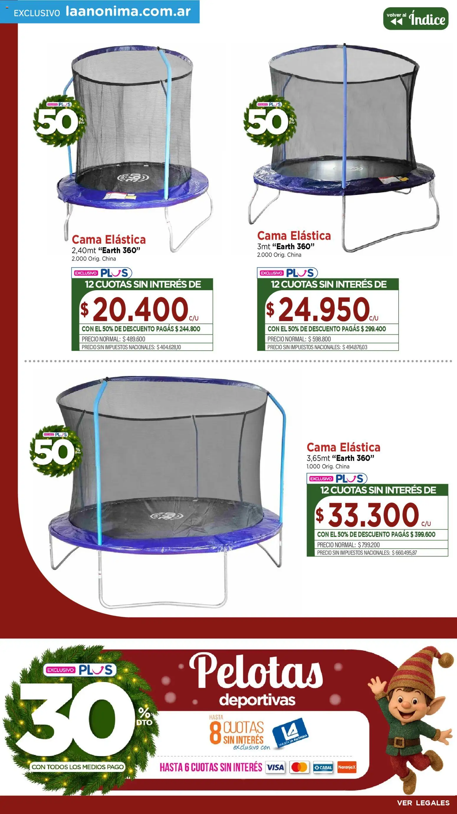 La Anonima Juguetes Fiestas │ válido desde el 11.12.2025 | Página: 21 | Productos: Cama elástica, Cama