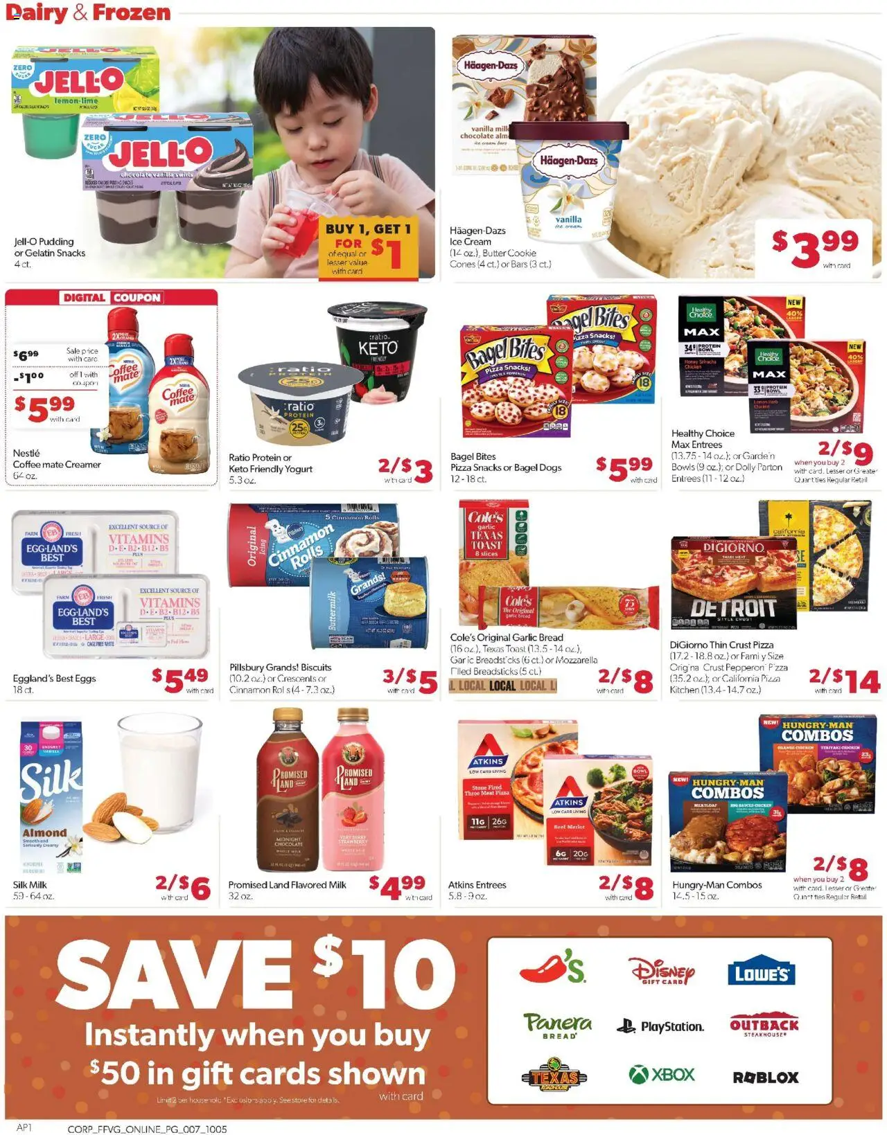 Family Fare Weekly Ad - valid from 05.10.2025 | Page: 12 | Products: Butter, Yogurt, Cream, Ice cream