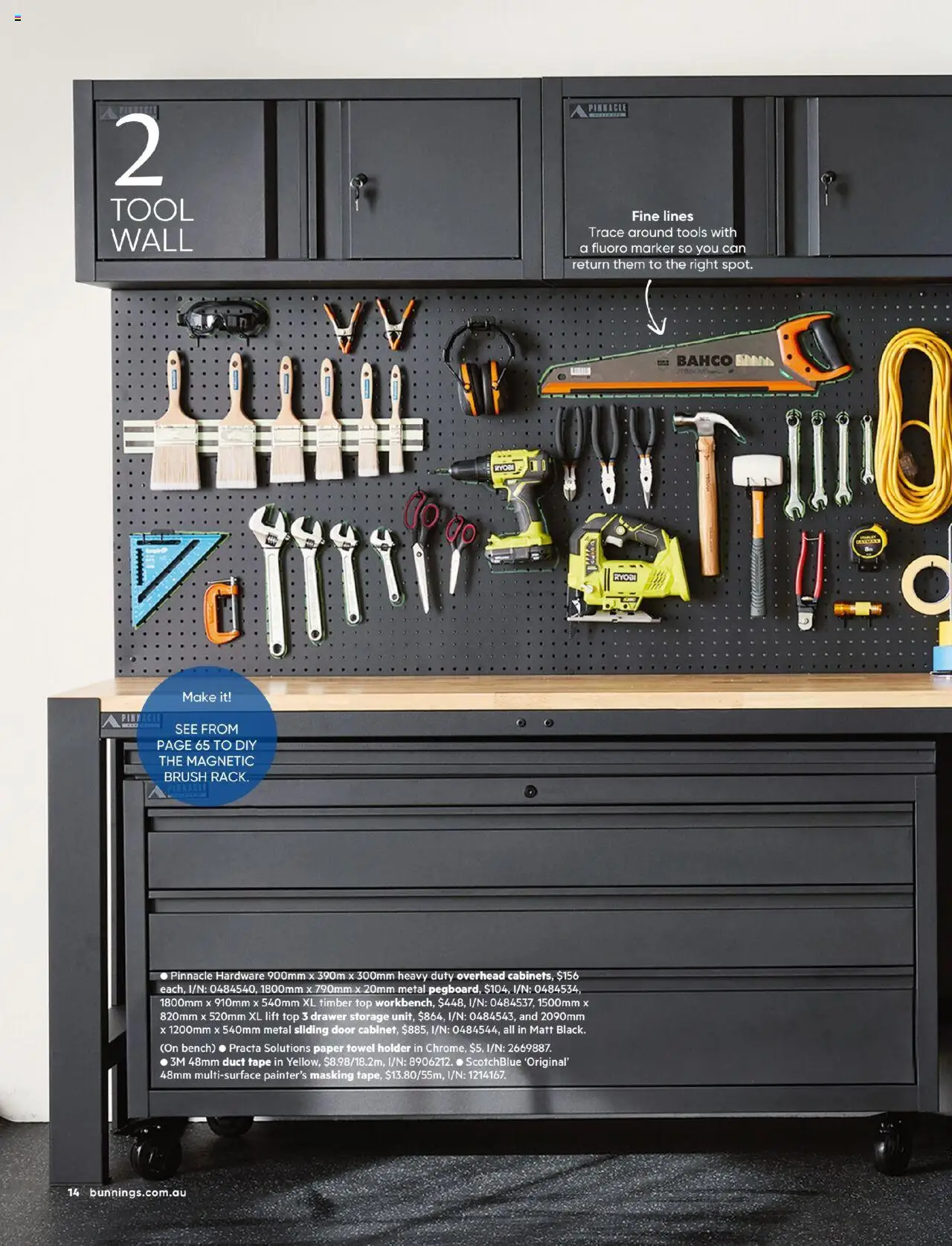 Bunnings Warehouse catalogue - valid from 01.08.2025 | Page: 14 | Products: Door, Drawer, Brush, Tools