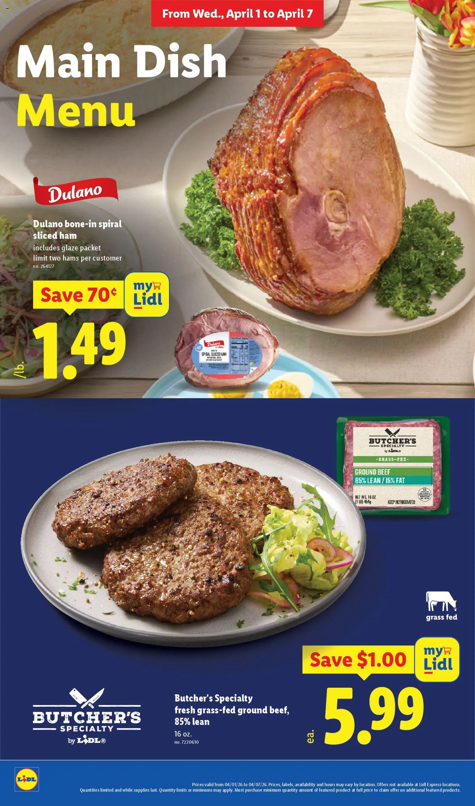 Lidl Weekly Ad - valid from 01.04.2026 | Page: 14 | Products: Ham, Beef