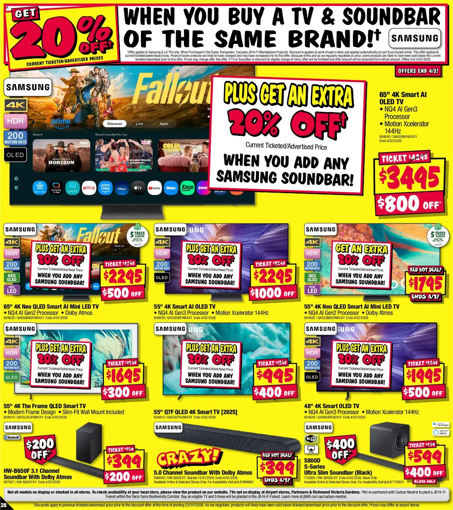JB Hi-Fi catalogue - valid from 29.01.2026 | Page: 28 | Products: Plant, Cart, Tv, Smart tv