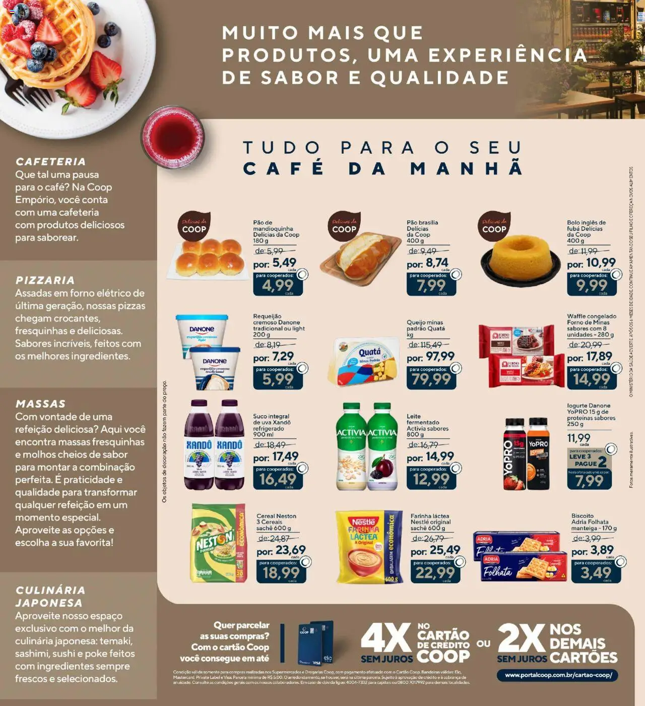 Coop Folheto - válido de 23.09.2025 | Página: 2 | Produtos: Mandioquinha, Biscoito, Farinha láctea, Requeijão