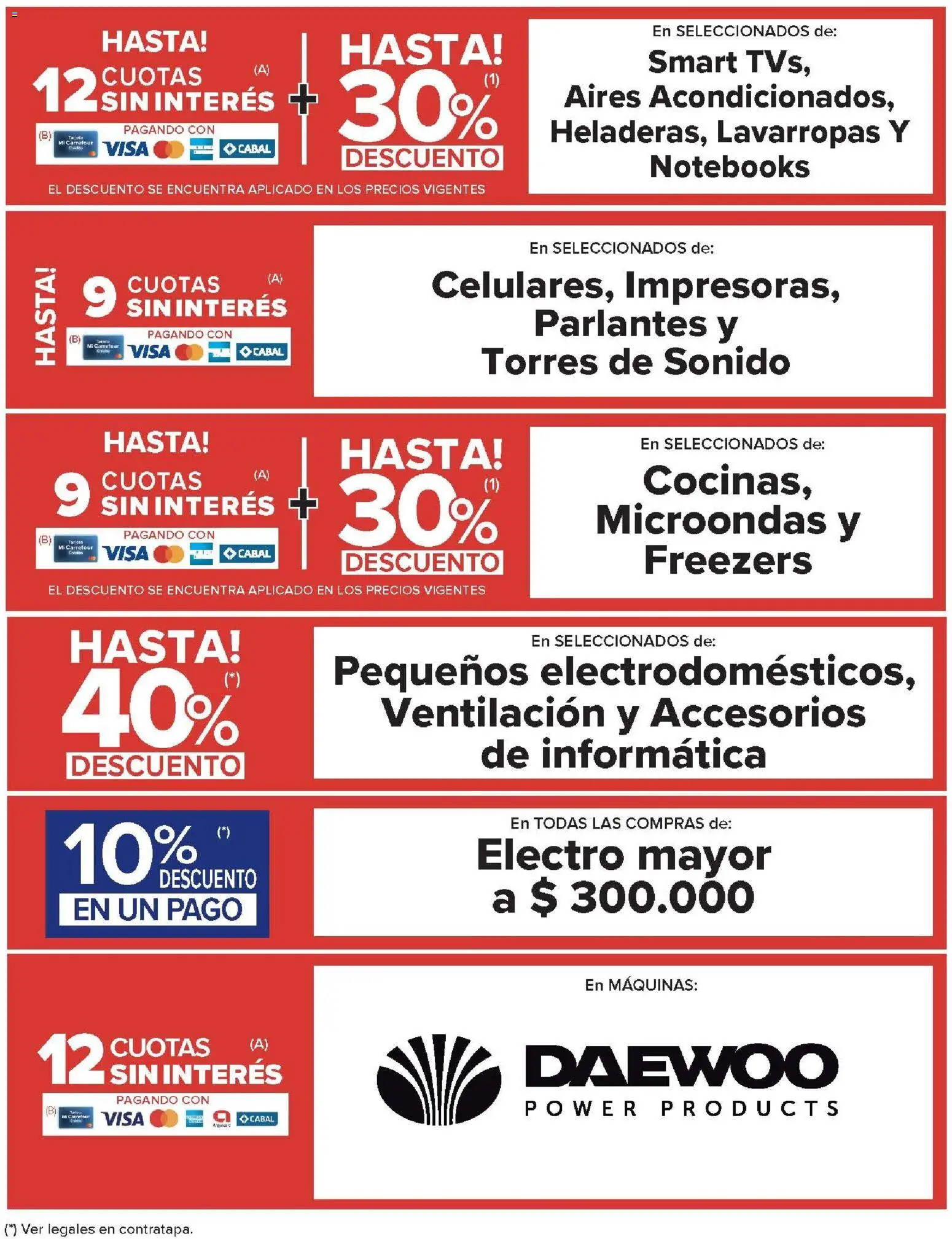 Carrefour ofertas │ válido desde el 18.02.2026 | Página: 27 | Productos: Lavarropas, Microondas