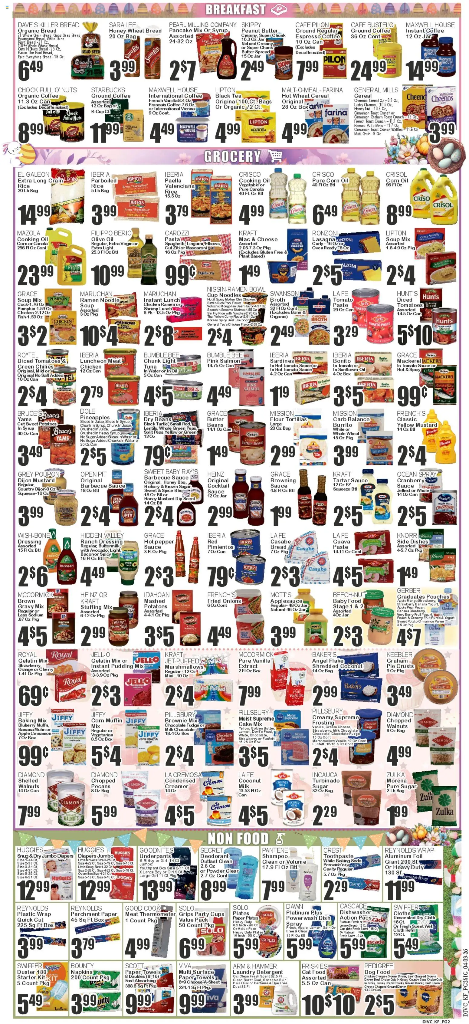 Food Universe Weekly Ad - valid from 03.04.2026 | Page: 2 | Products: Corn, Shampoo, Yogurt, Deodorant