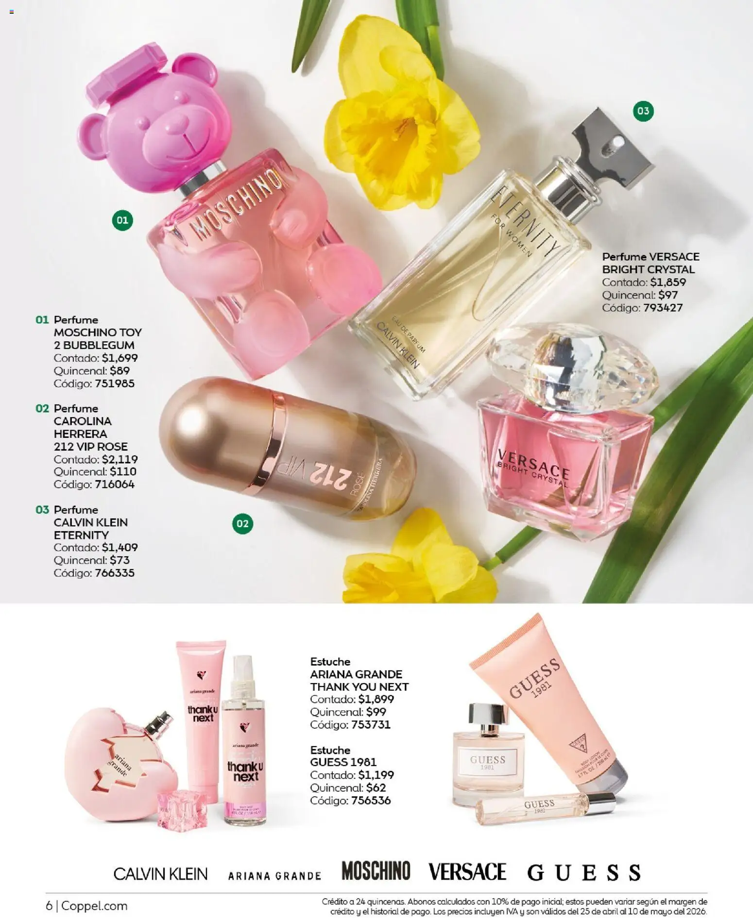 Nuevas ofertas de Coppel válidas en toda la República Mexicana desde el 25.04.2026. ¡Encuentra las mejores ofertas en Coppel catálogo Los regalos que mamá siempre quiere! | Página: 6 | Productos: Estuche, Perfume