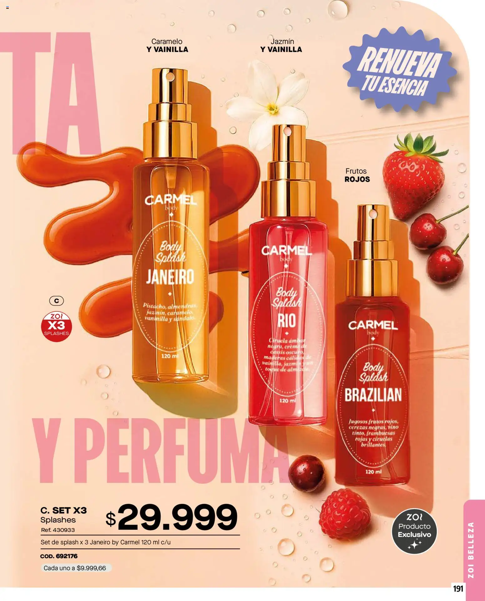 Carmel revista - valida desde el 01.02.2026 | Página: 191 | Productos: Body, Cerezas, Vino