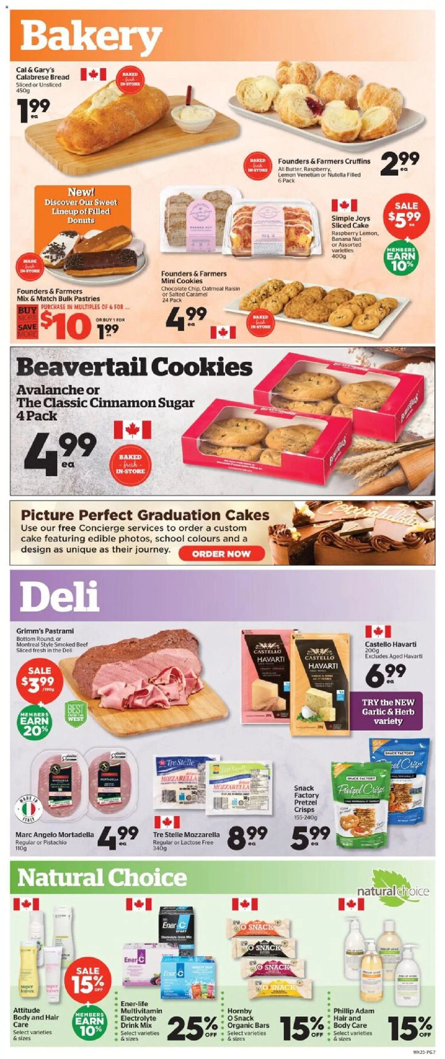 Calgary Co-op flyer valid from 09.04.2026 | Page: 7 | Products: Beef, Cookies, Bakery, Bread